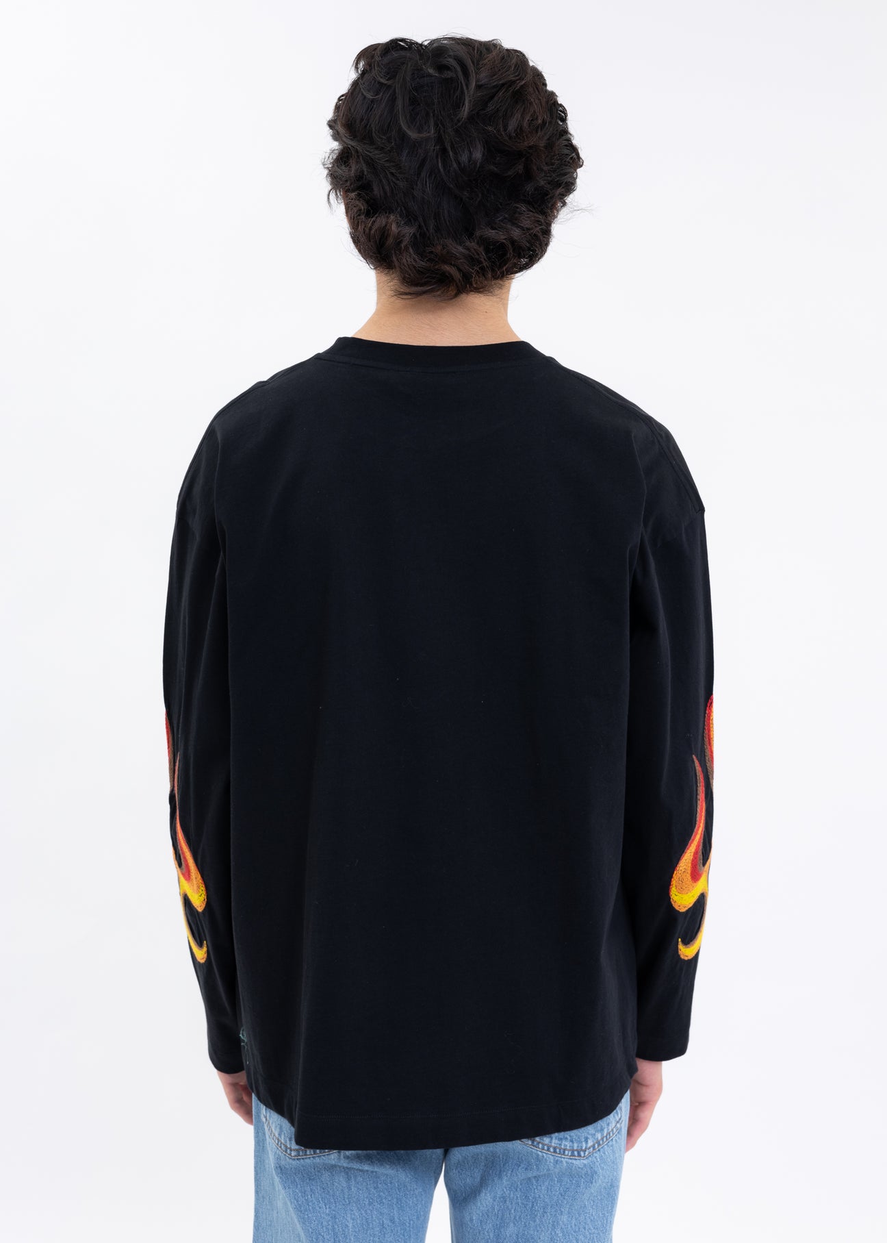 トップス 549 Etudes Spirit Flaming Flame LS Black Black SPIRIT FLAMING LS T-Shirt – 017 Shop