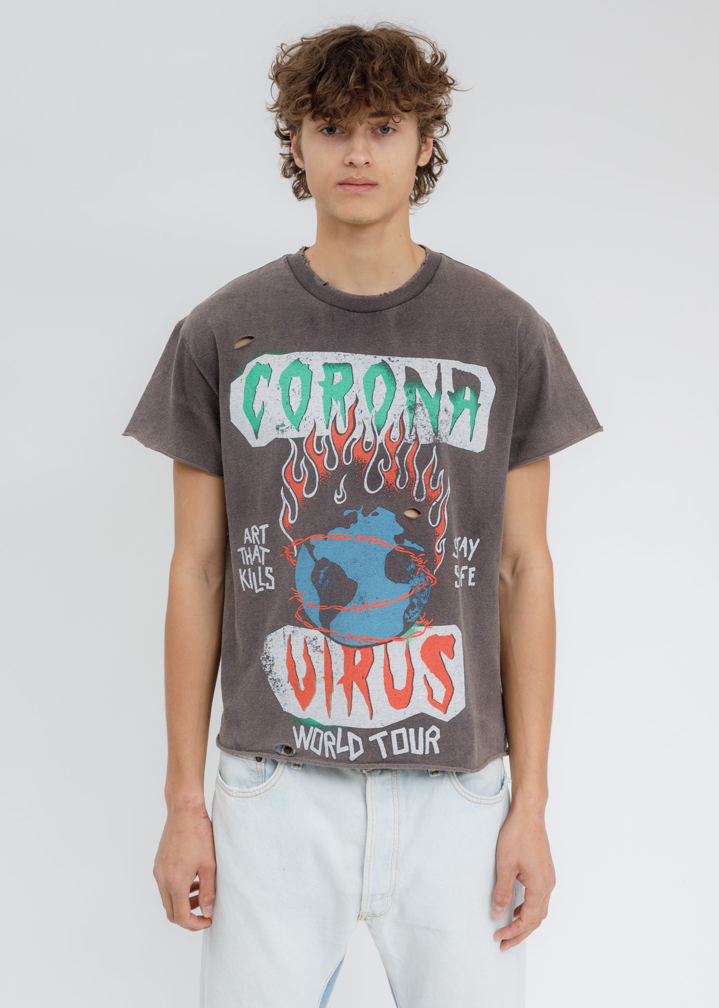 Black ATK CORONA TOUR T-Shirt – 017 Shop