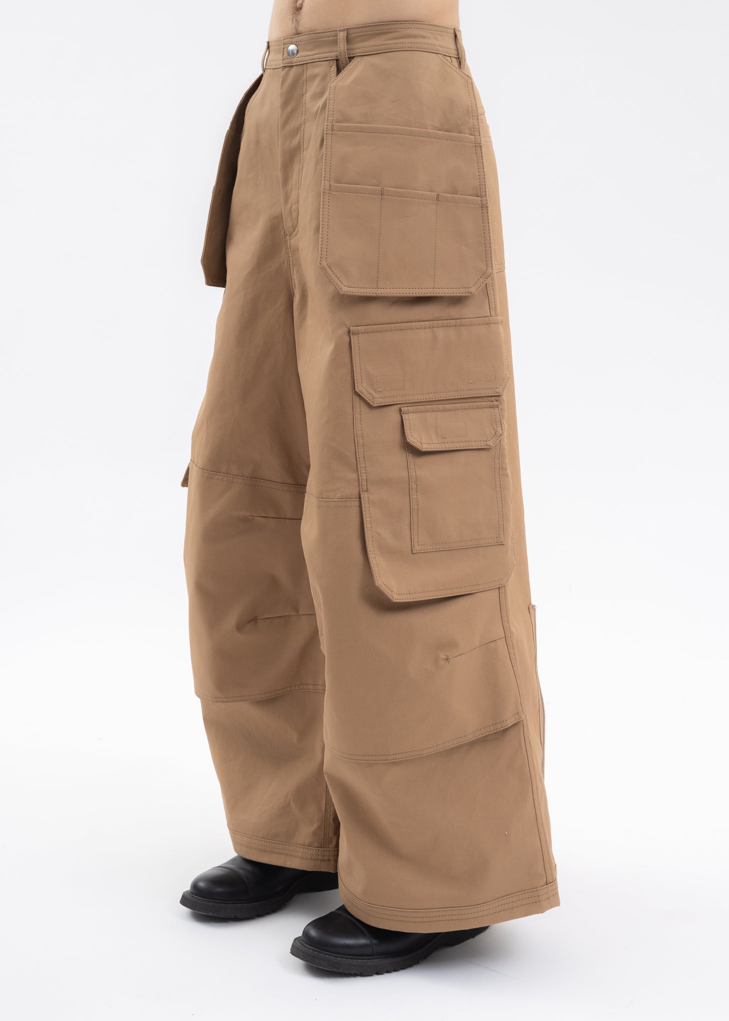 CAMEL COTTON CARGO PANTS – 017 Shop