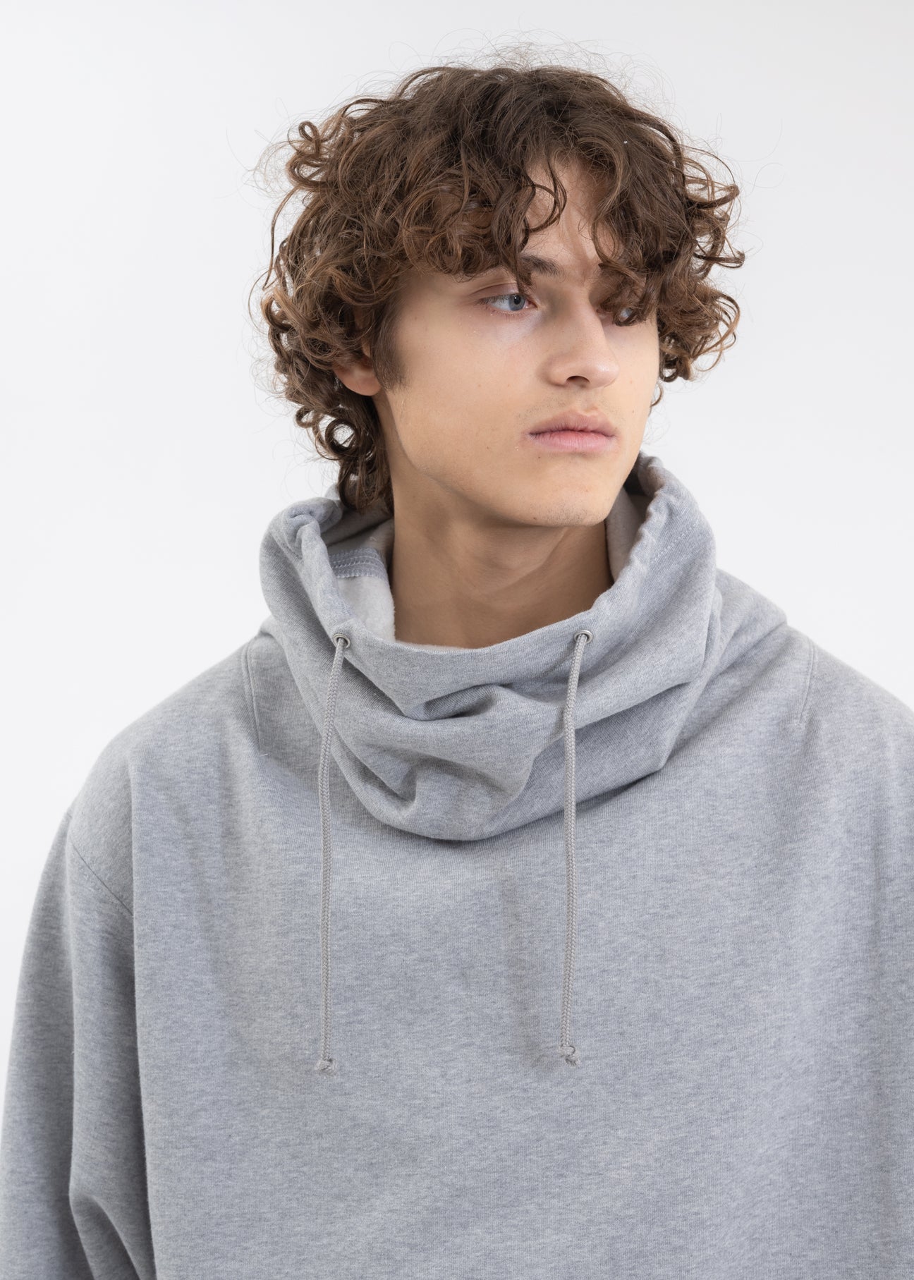 GREY WIDE COLLAR SWEATSHIRT – 017 Shop