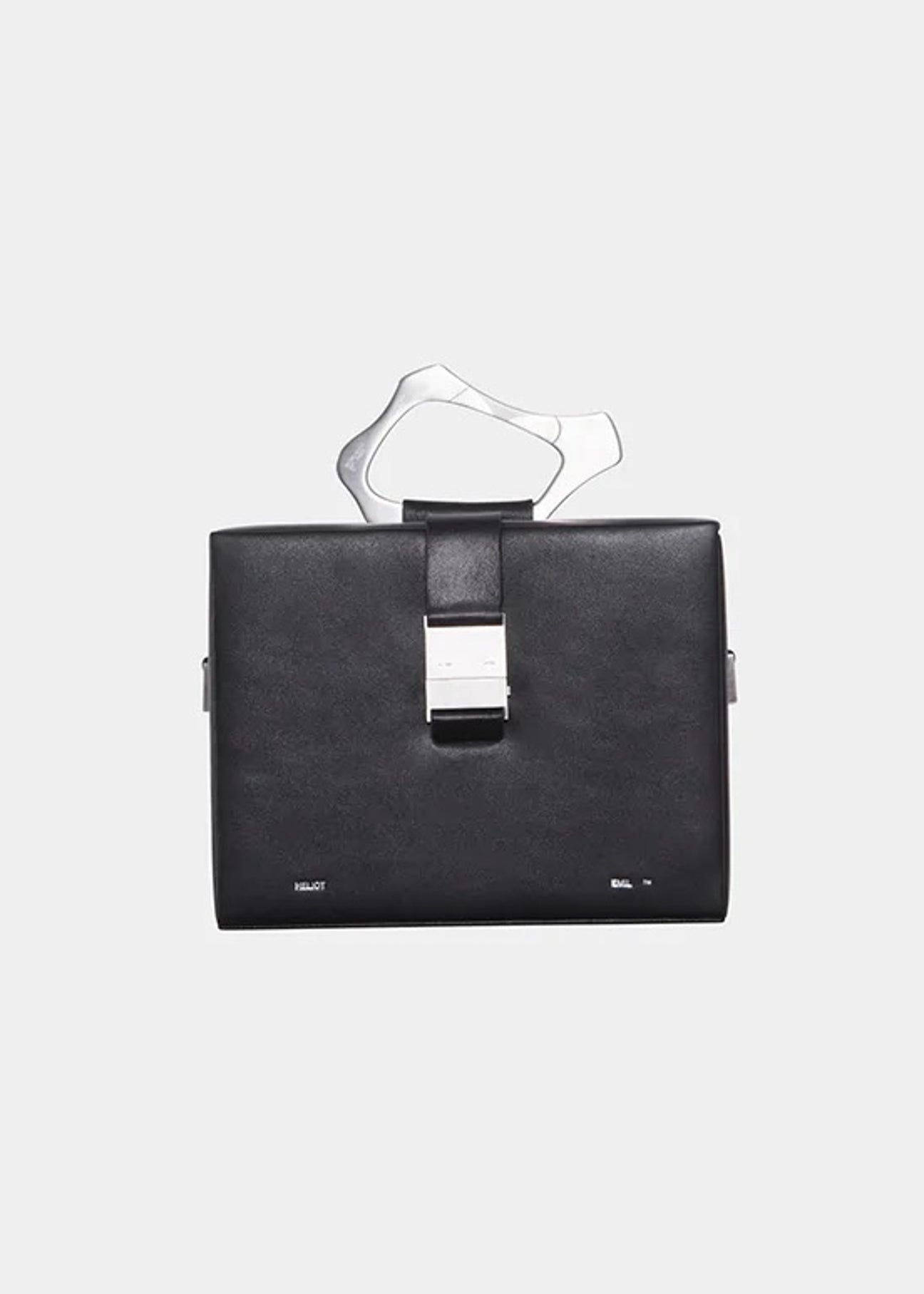 HELIOT EMIL BOXBAG ショルダーバッグ ブラック HELIOT EMIL Box レザー ショルダーバッグ | ブラック | FARFETCH JP