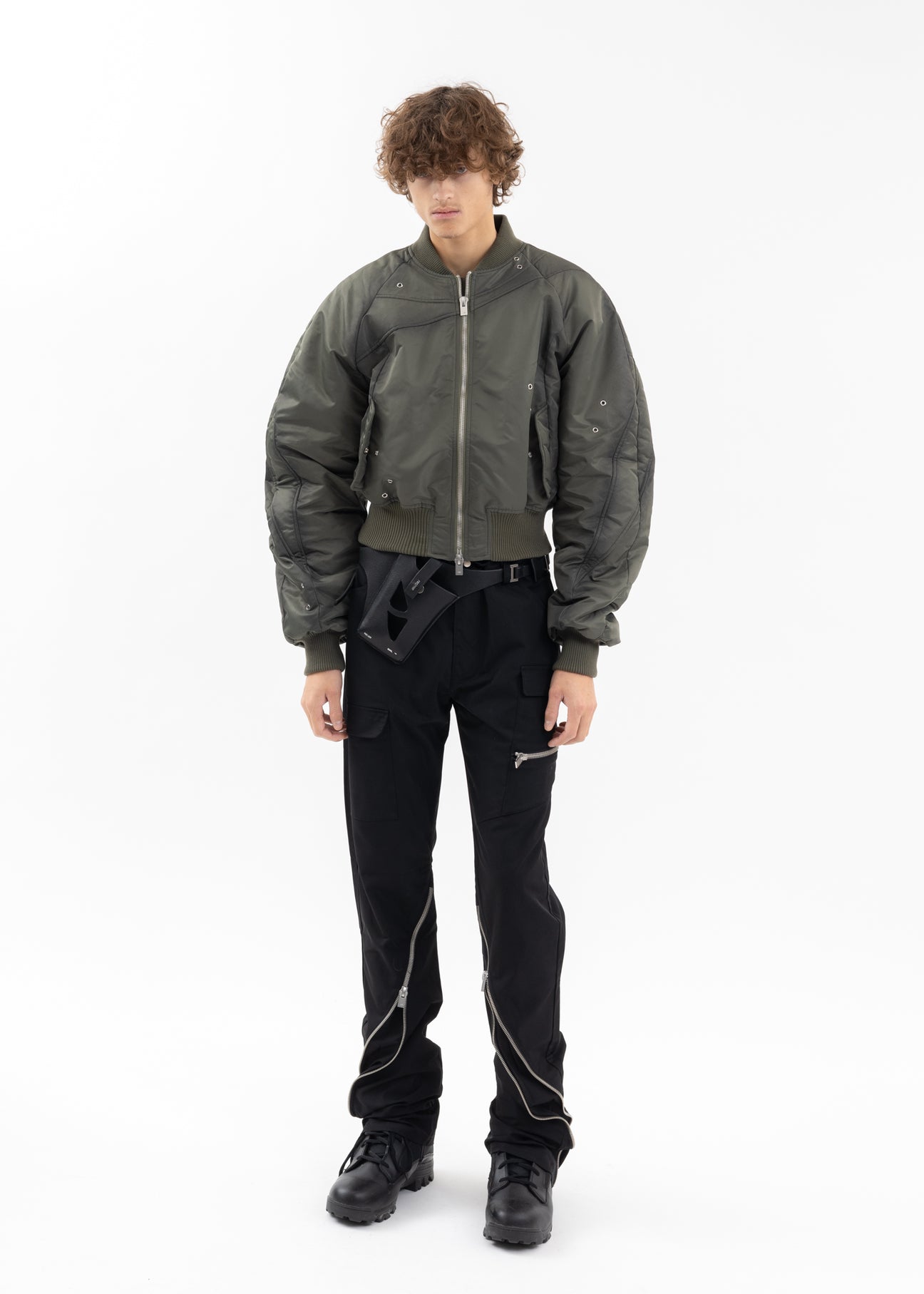 Heliot Emil TRANQUIL BOMBER JACKET (KHAKI TRANQUIL BOMBER JACKET 