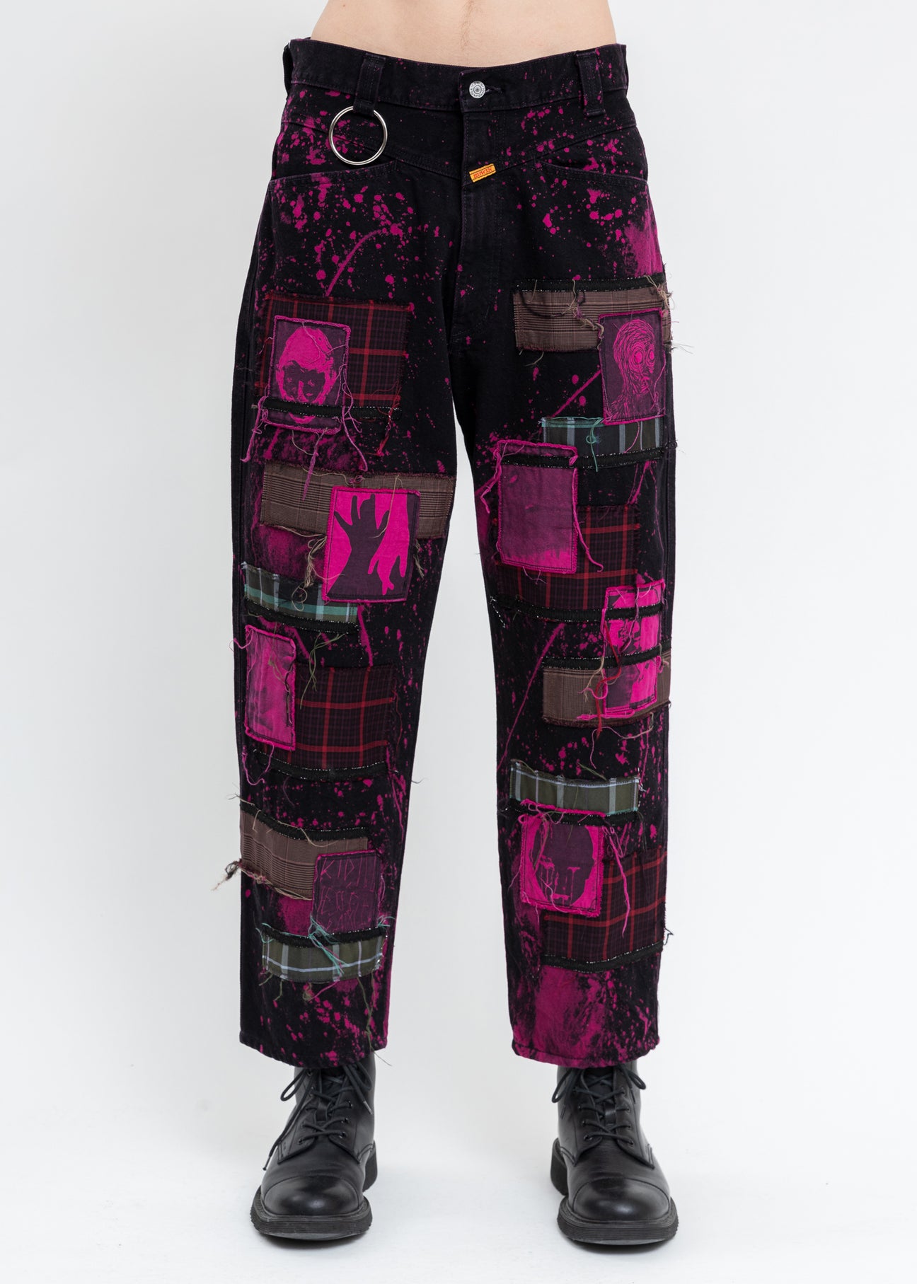 パンツ KIDILL×EDWIN patch katana wide pants
