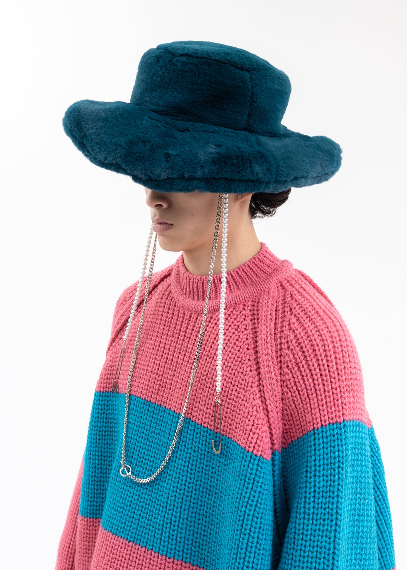 KIDILL × CA4LA BIG FUR HAT Blue Big Fur Hat KIDILL × CA4LA Collaboration – 017 Shop