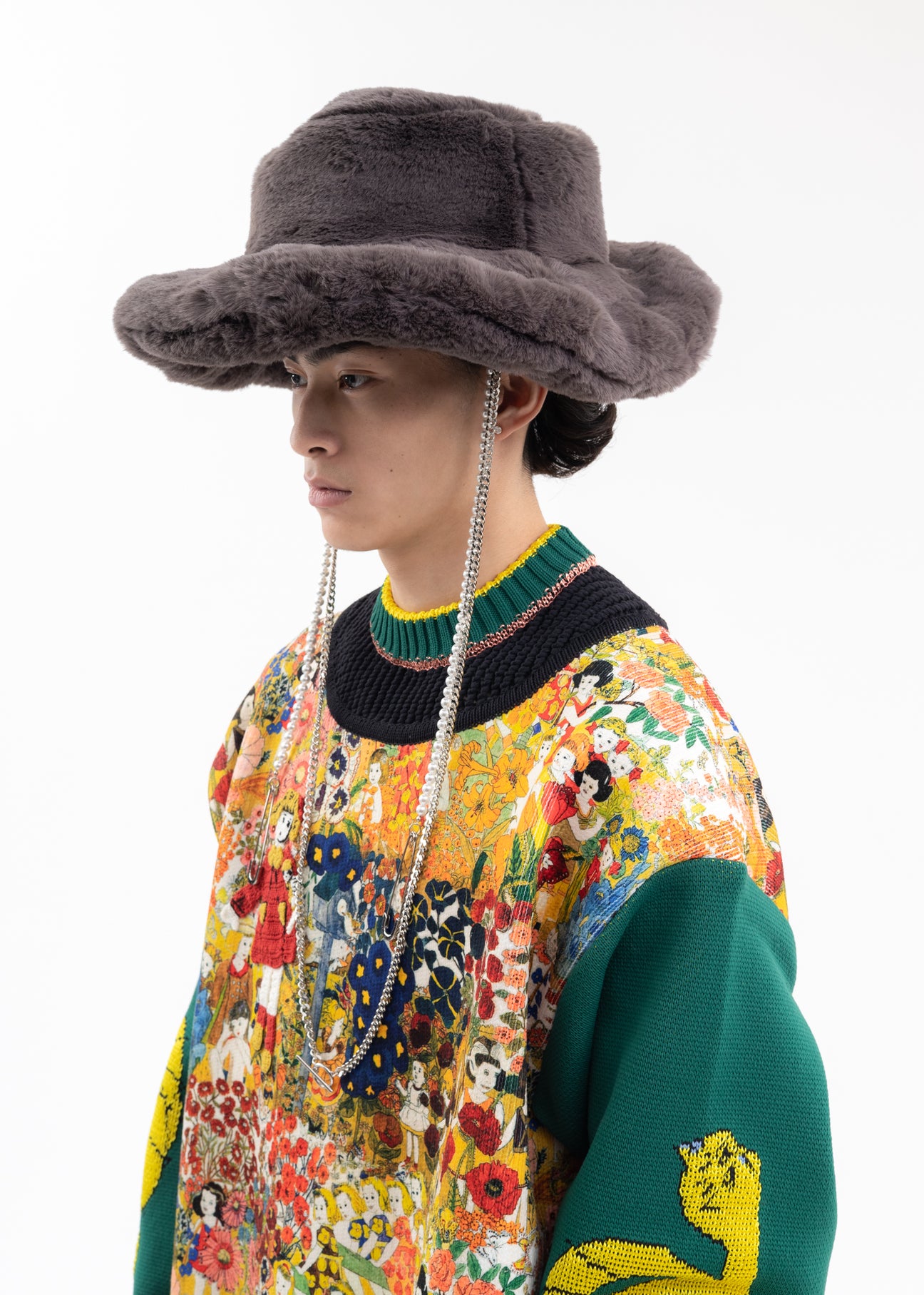 KIDILL CA4LA BIG FUR HAT キディル カシラ ファーハット KIDILL×CA4LA 22-23AW Big Fur Hat Gray