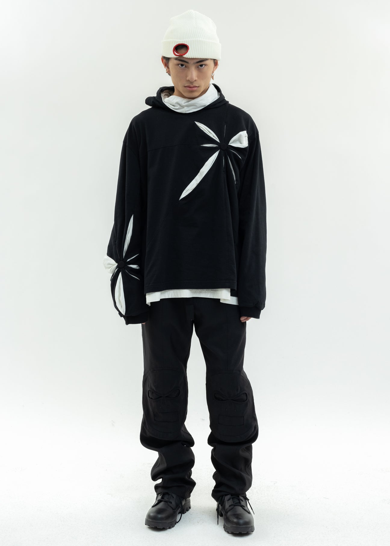 Black Origami Hoodie – 017 Shop