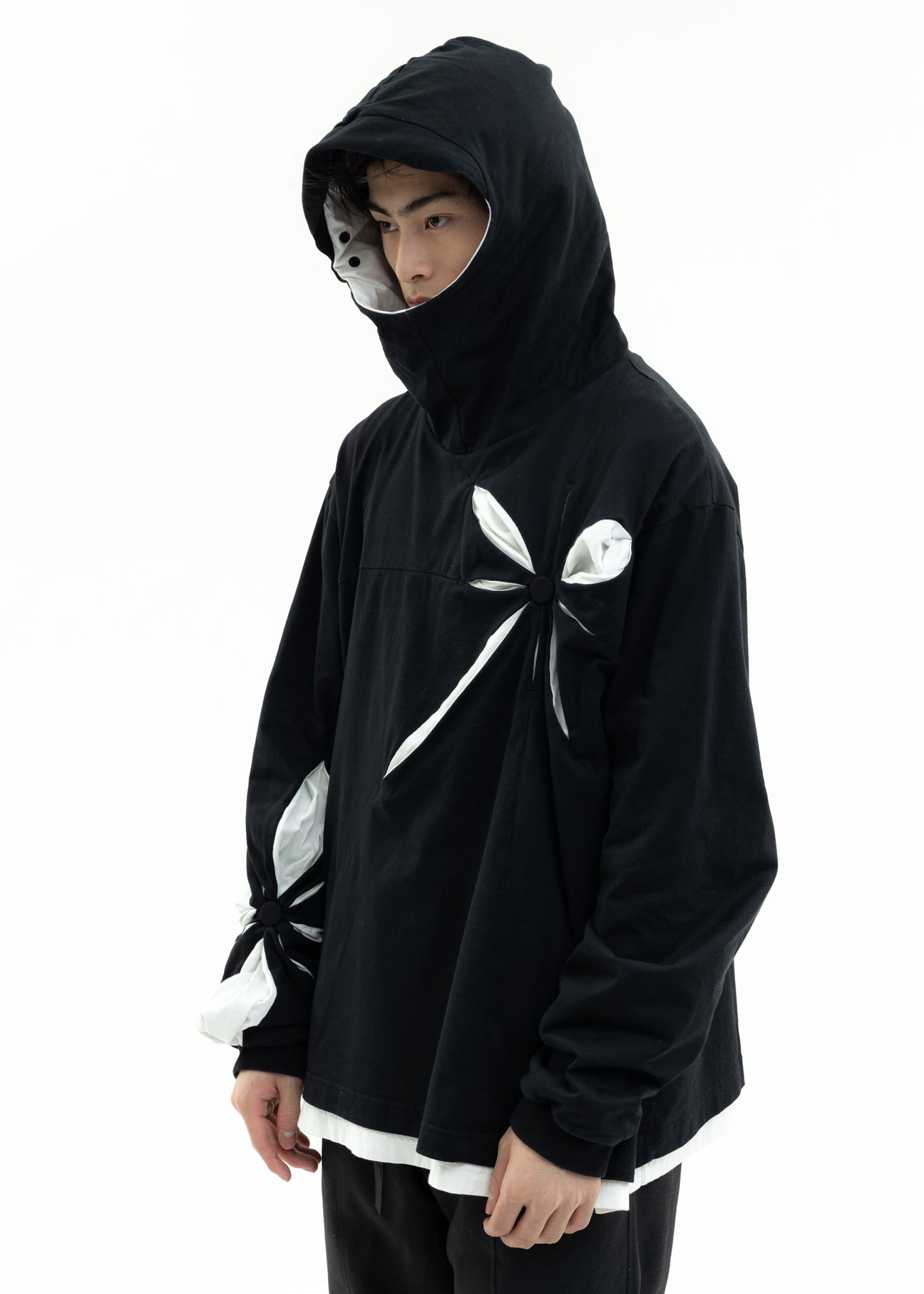 Black Origami Hoodie – 017 Shop