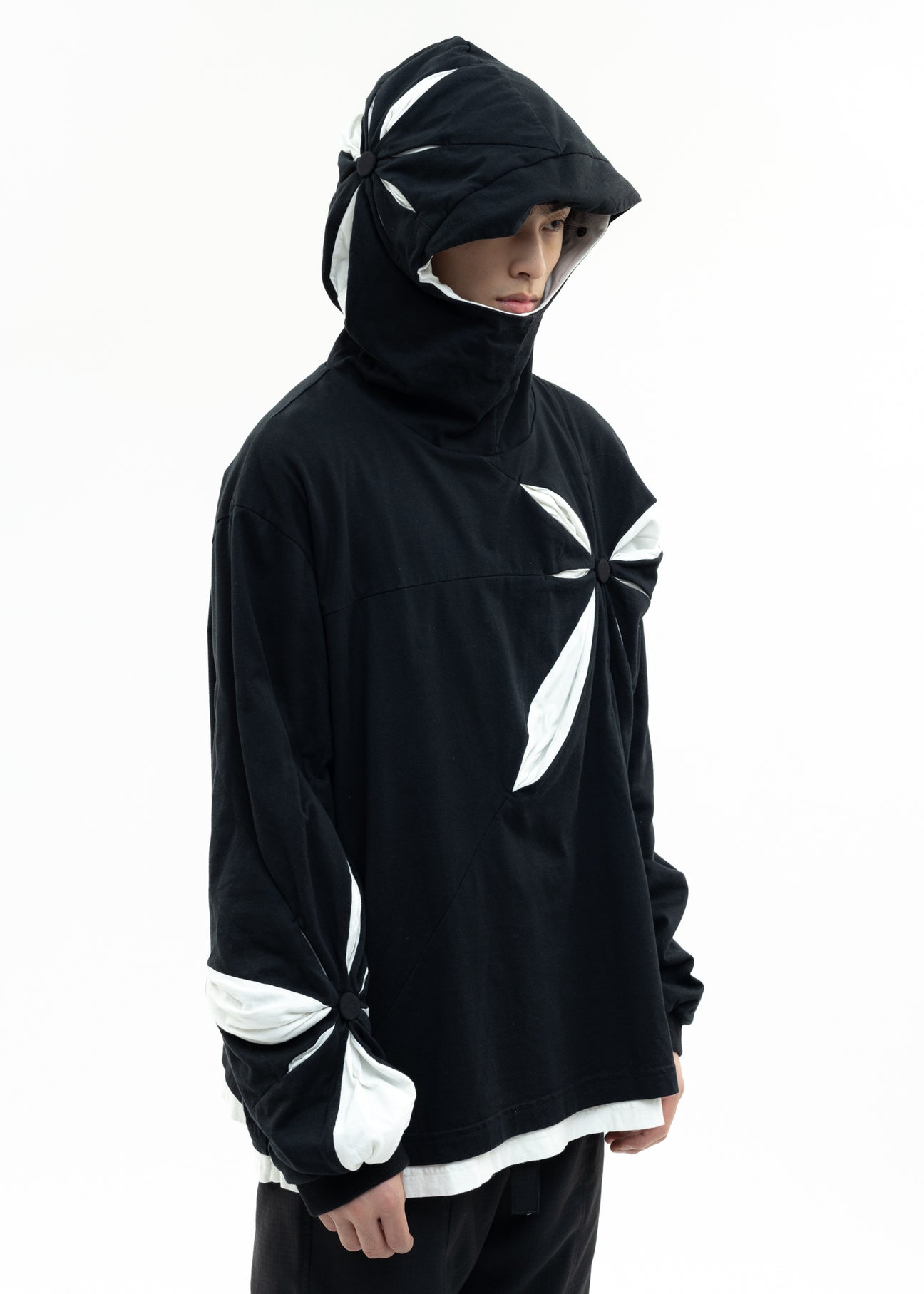 Black Origami Hoodie – 017 Shop