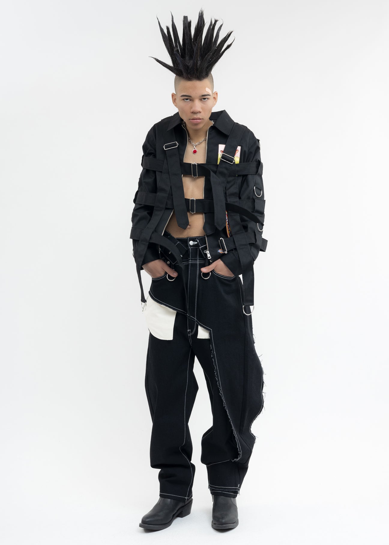 パンツ all damage devil black denim pants all damage devil black denim pants