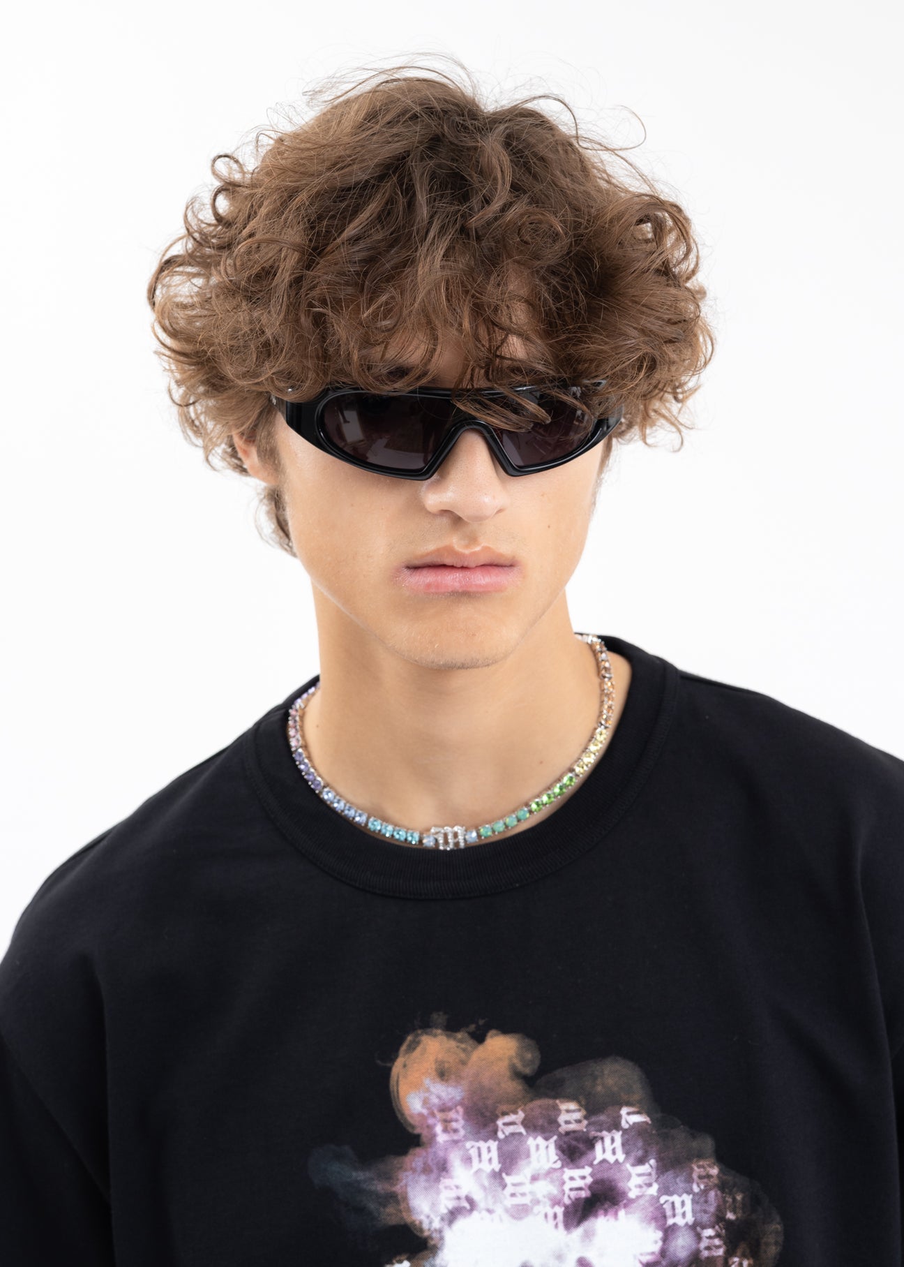 1988 DOUBLE BLACK SUNGLASSES – 017 Shop display picture 1