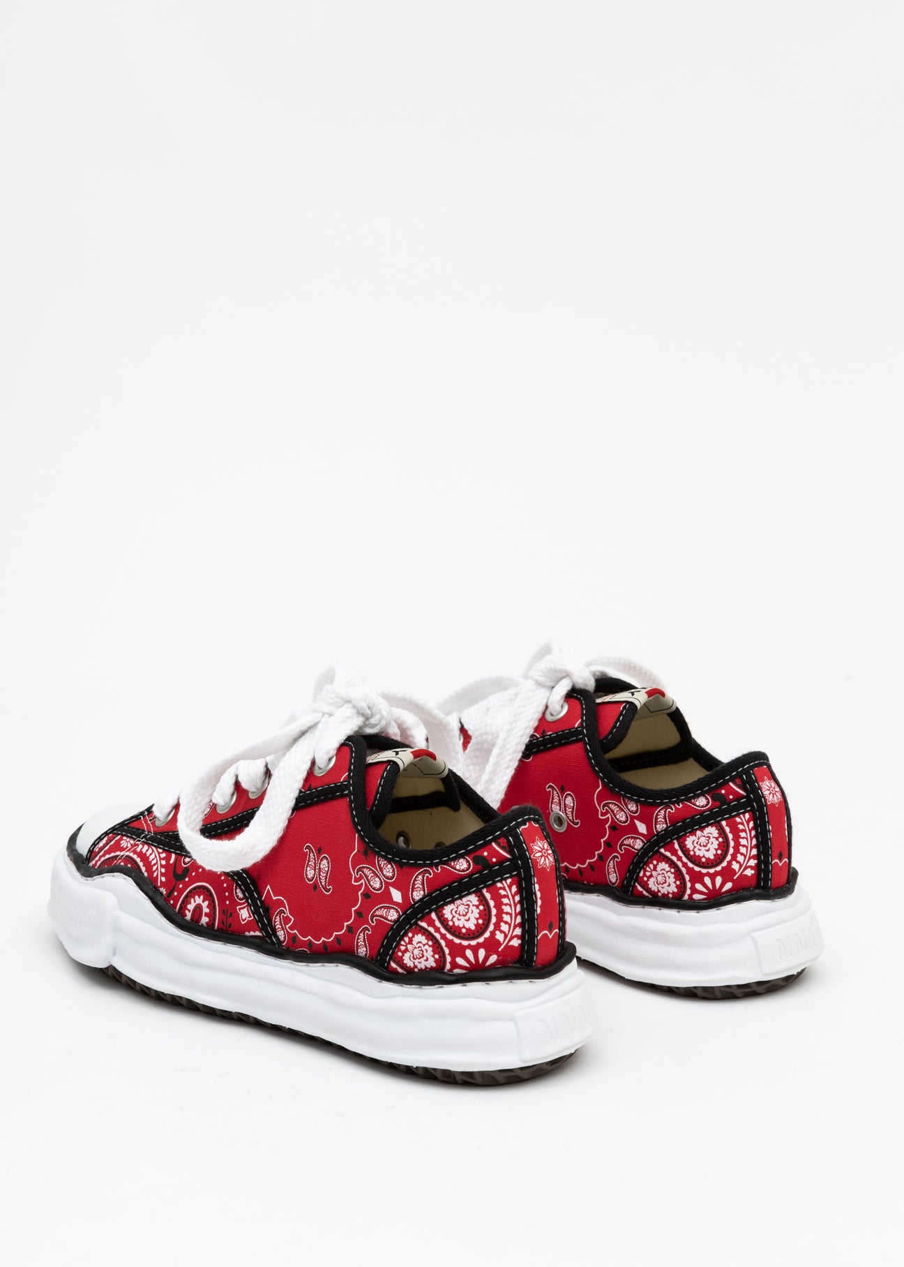 Canvas Sneakers Red Bandana Shoes Mens Bandana Print Red Bandana