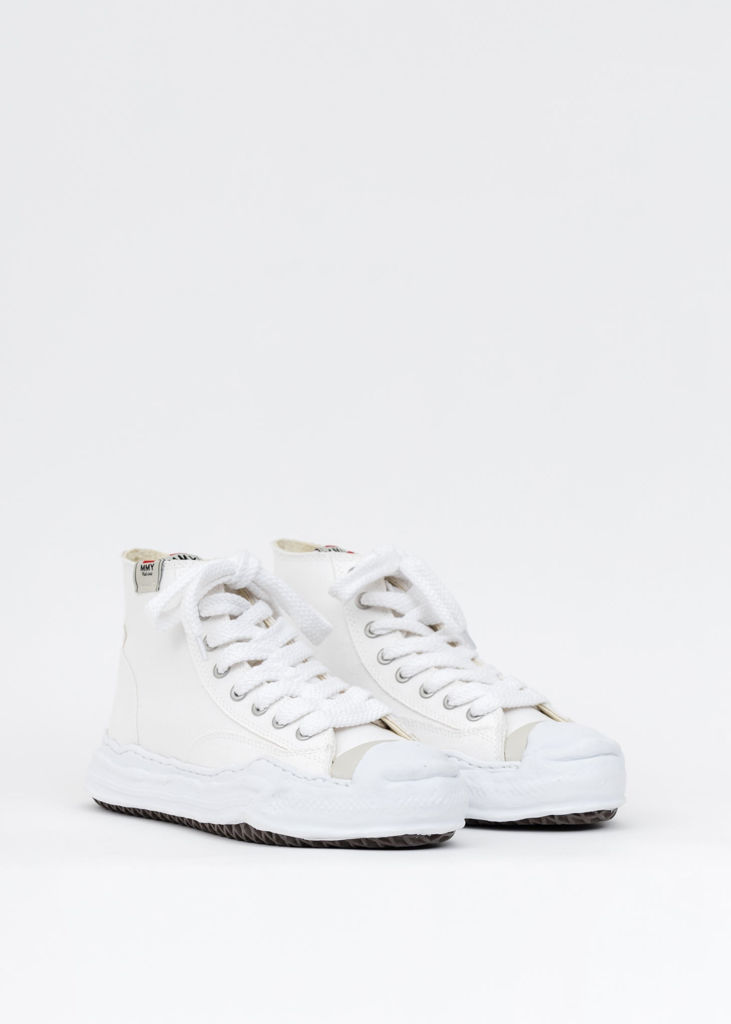 White Original Sole Toecap Canvas Hicut Sneaker – 017 Shop