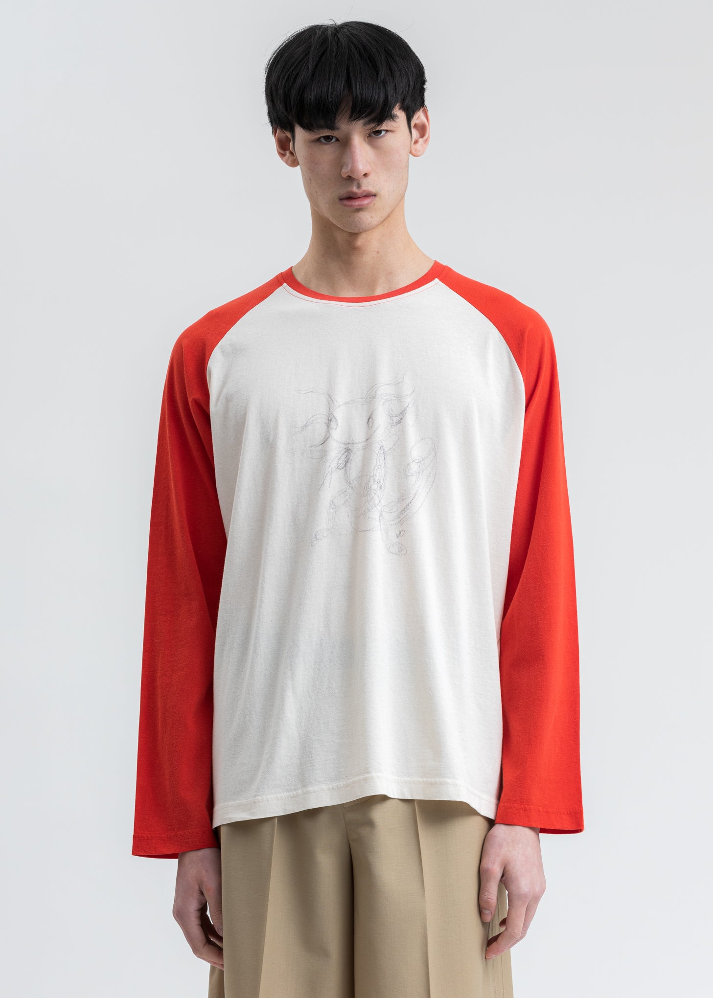 Red Monster Long Sleeve Raglan Shirt – 017 Shop