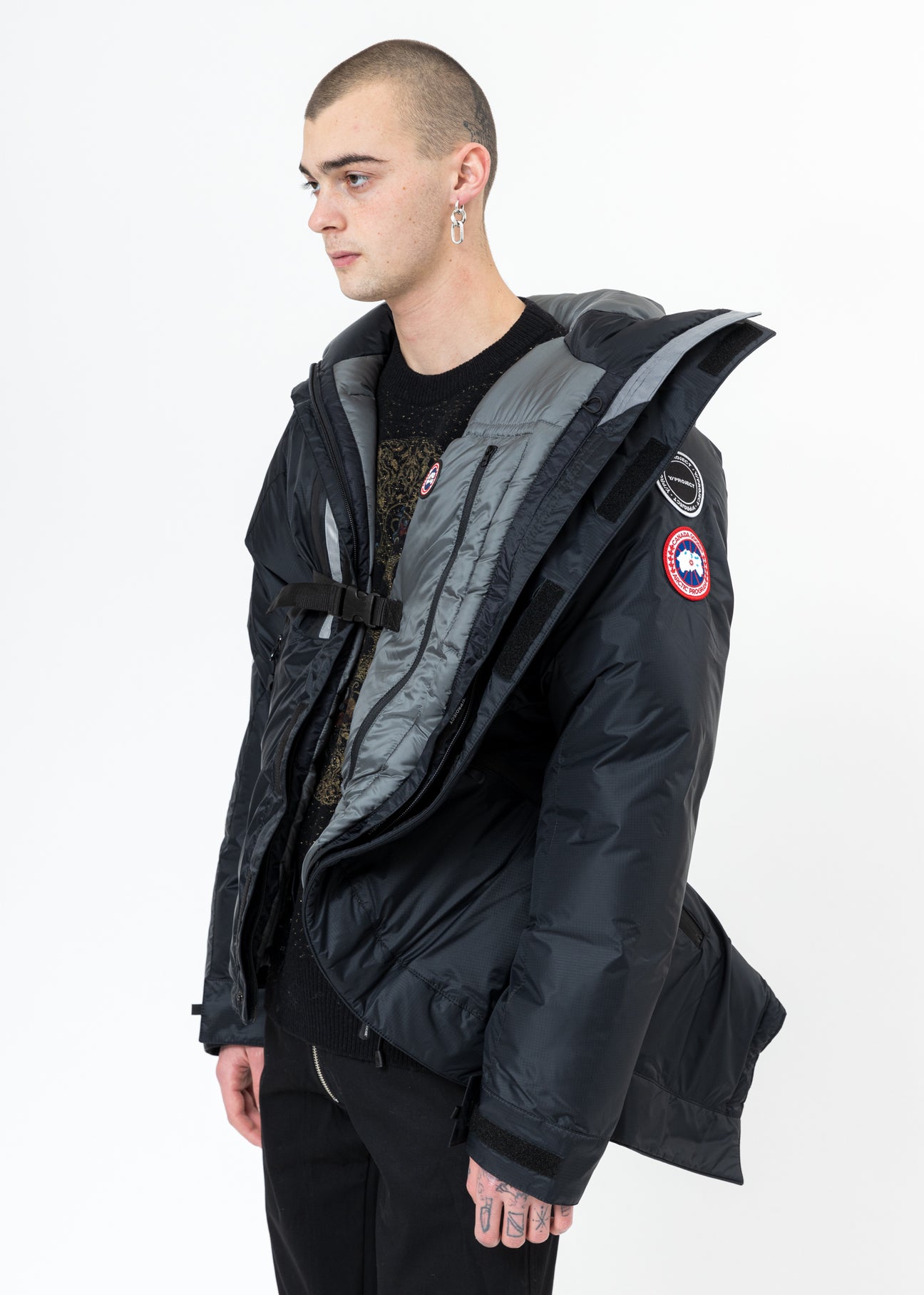 Black Canada Goose Edition Down Skreslet Jacket – 017 Shop