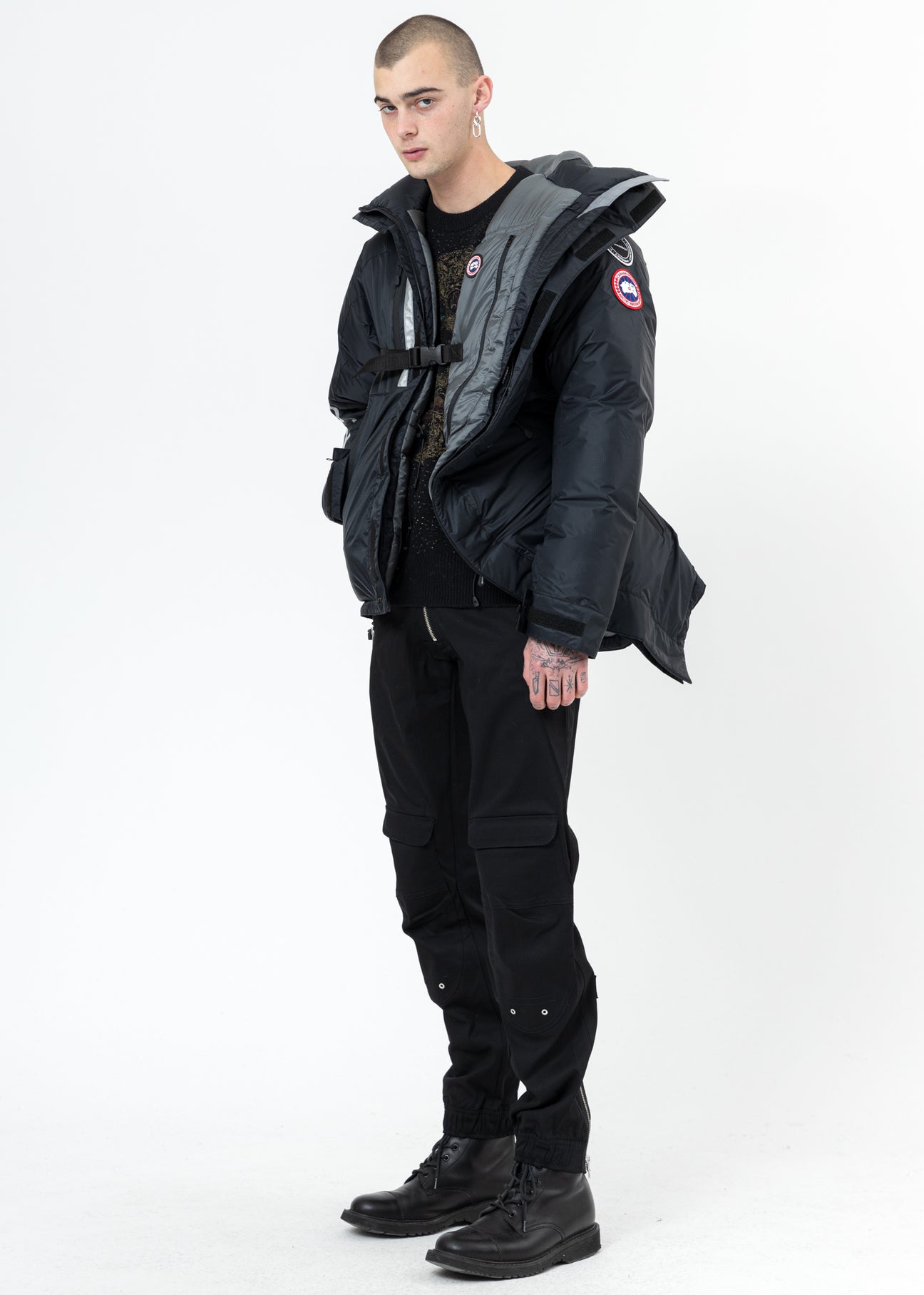 Black Canada Goose Edition Down Skreslet Jacket – 017 Shop