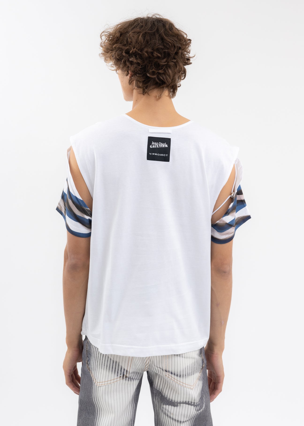 WHITE / BLUE Jean Paul Gaultier Edition MARINIERE CONVERTIBLE T