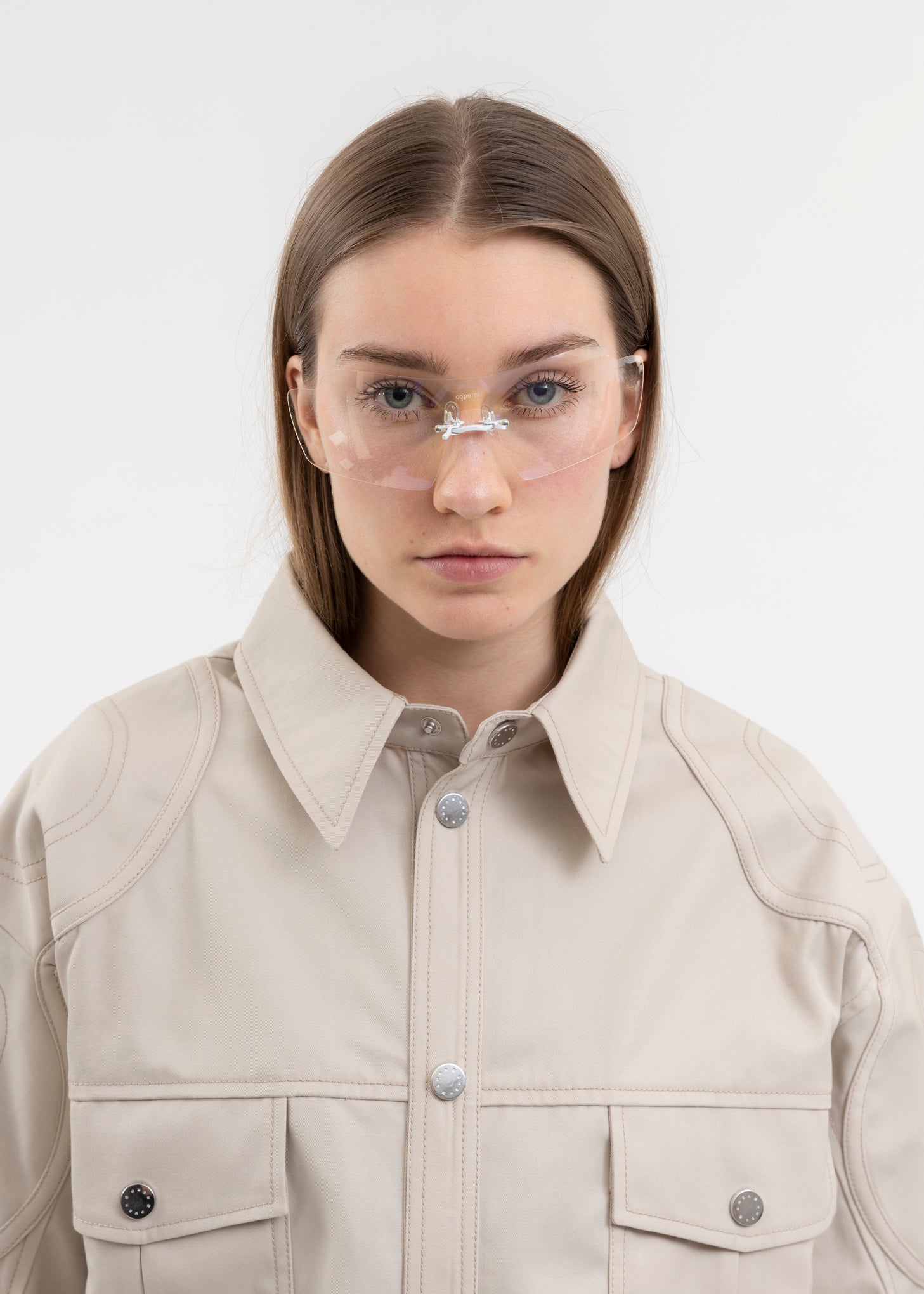 WHITE CLIP ON SUNGLASSES 017 Shop