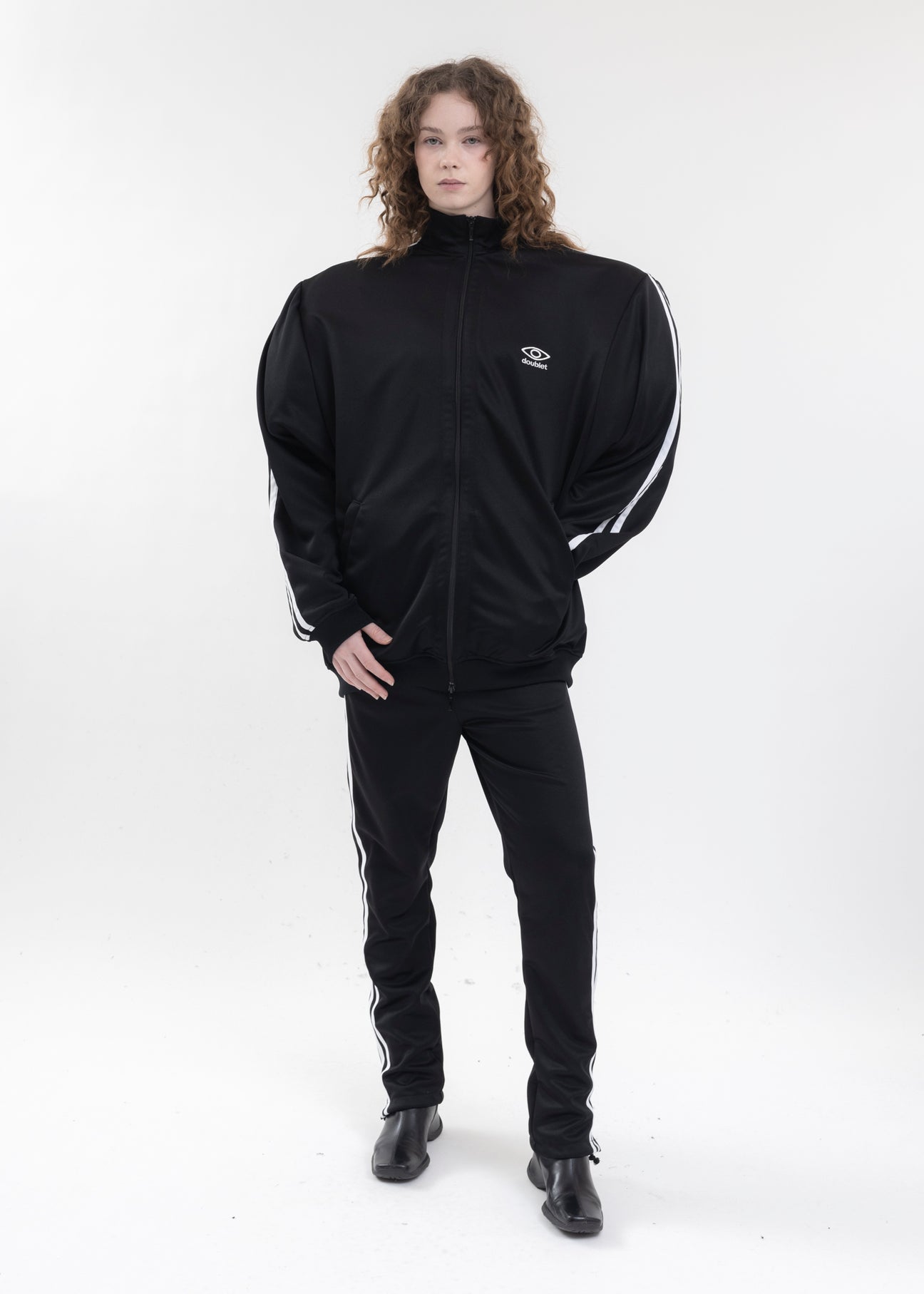 トップス doublet invisible track jacket BLACK INVISIBLE TRACK JACKET – 017 Shop