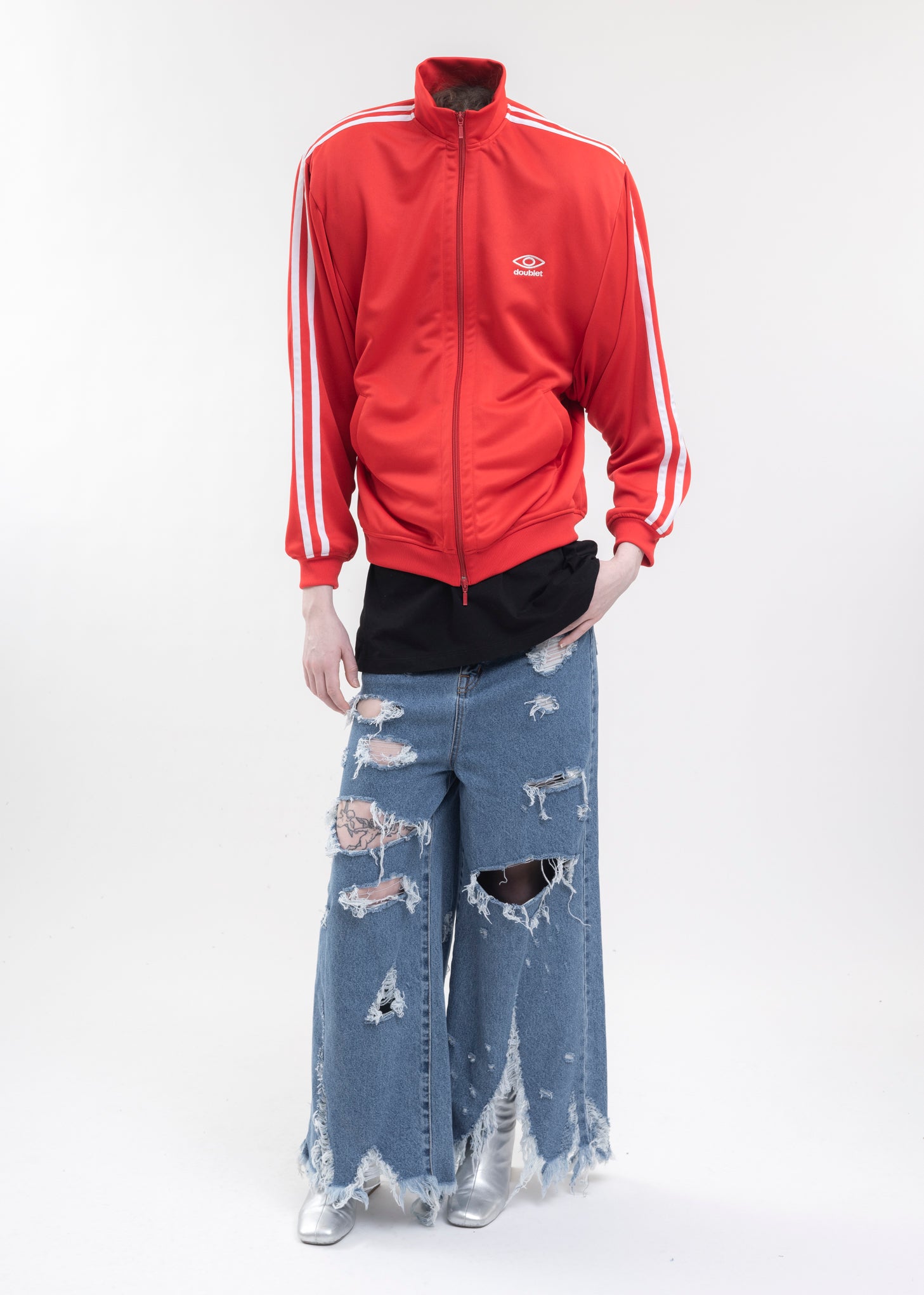 RED INVISIBLE TRACK JACKET – 017 Shop