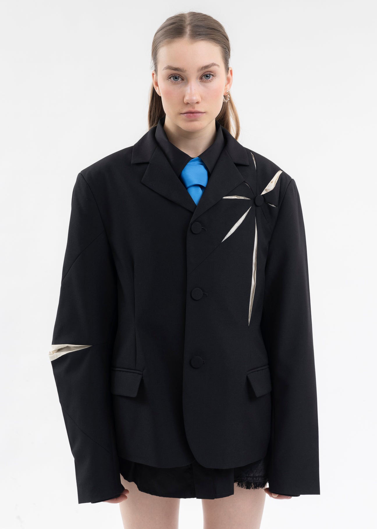 BLACK ORIGAMI BLAZER – 017 Shop