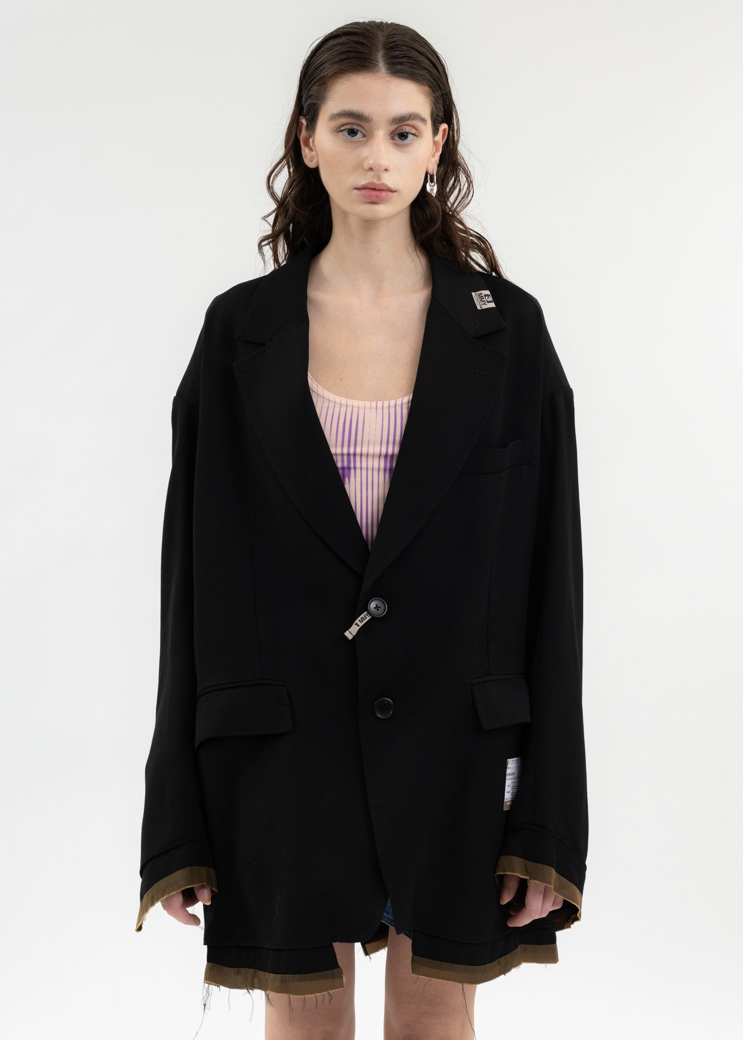 Black Wide Back Blazer – 017 Shop