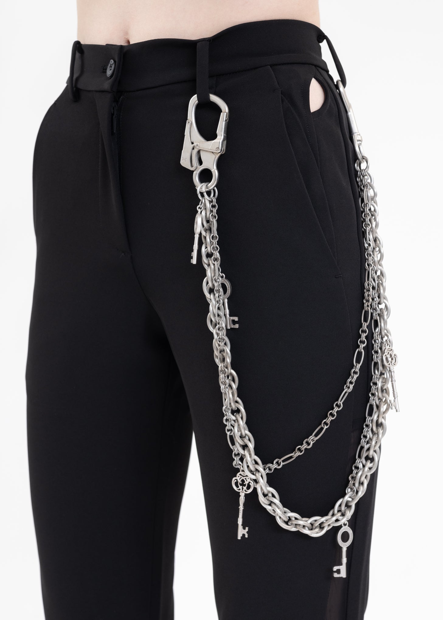 Silver Multi Combine Keys Pants Chain – 017 Shop