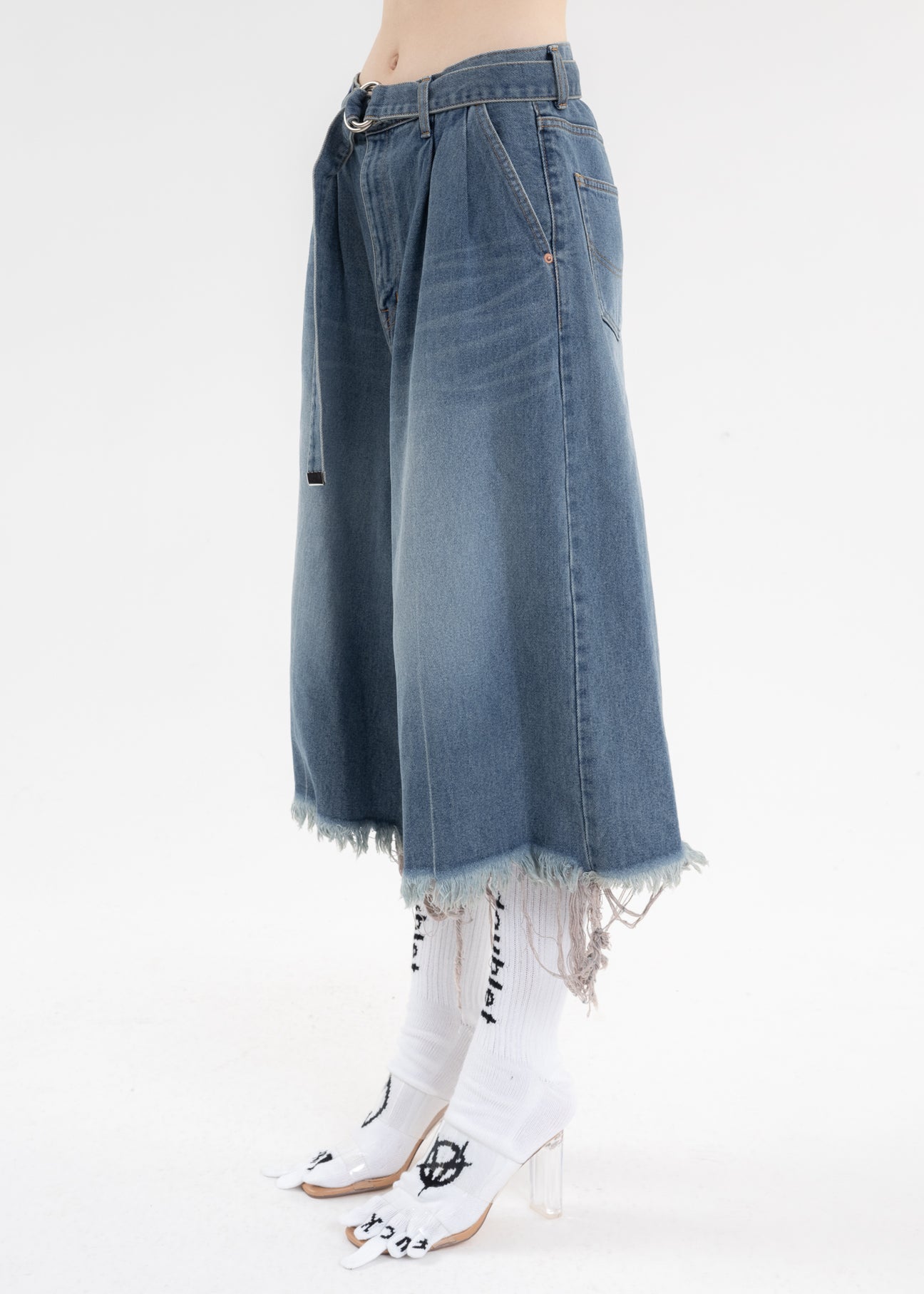 パンツ doublet RECYCLE DENIM CUT-OFF WIDE PANTS Indigo RECYCLE DENIM CUT-OFF WIDE PANTS – 017 Shop