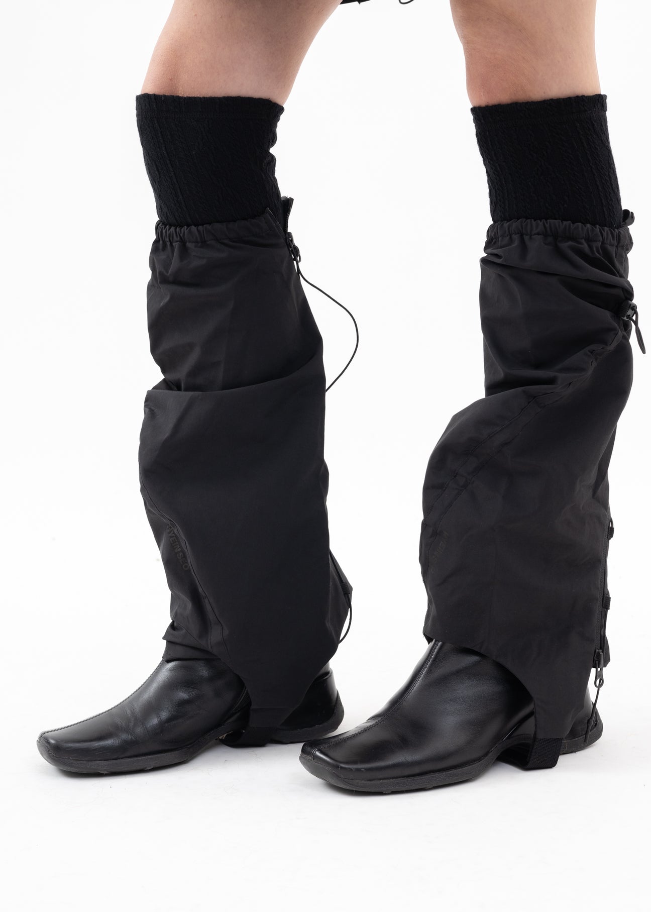 BLACK DOUBLE LAYER LEG WARMER – 017 Shop