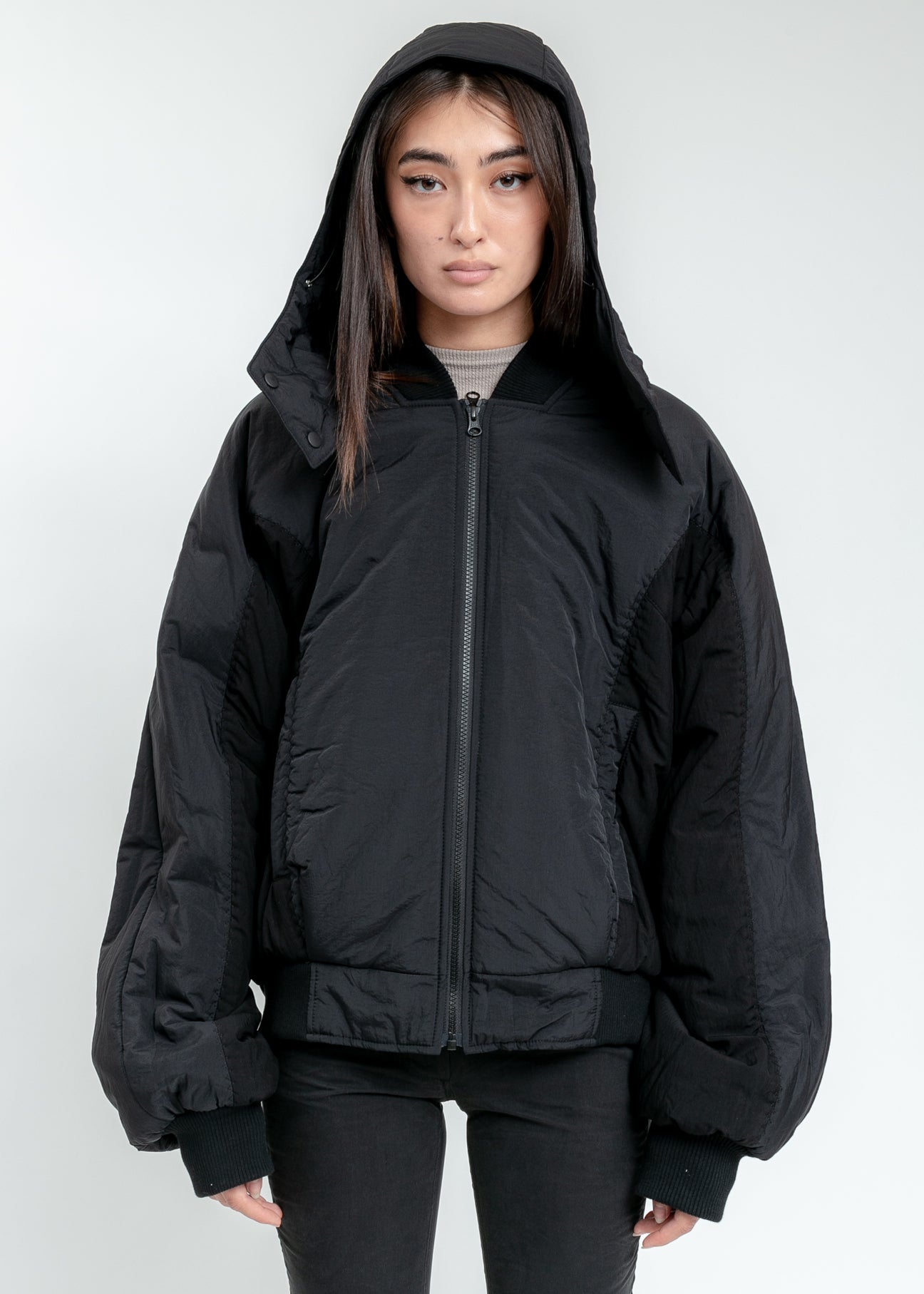Hyein seo hooded bomber outlet