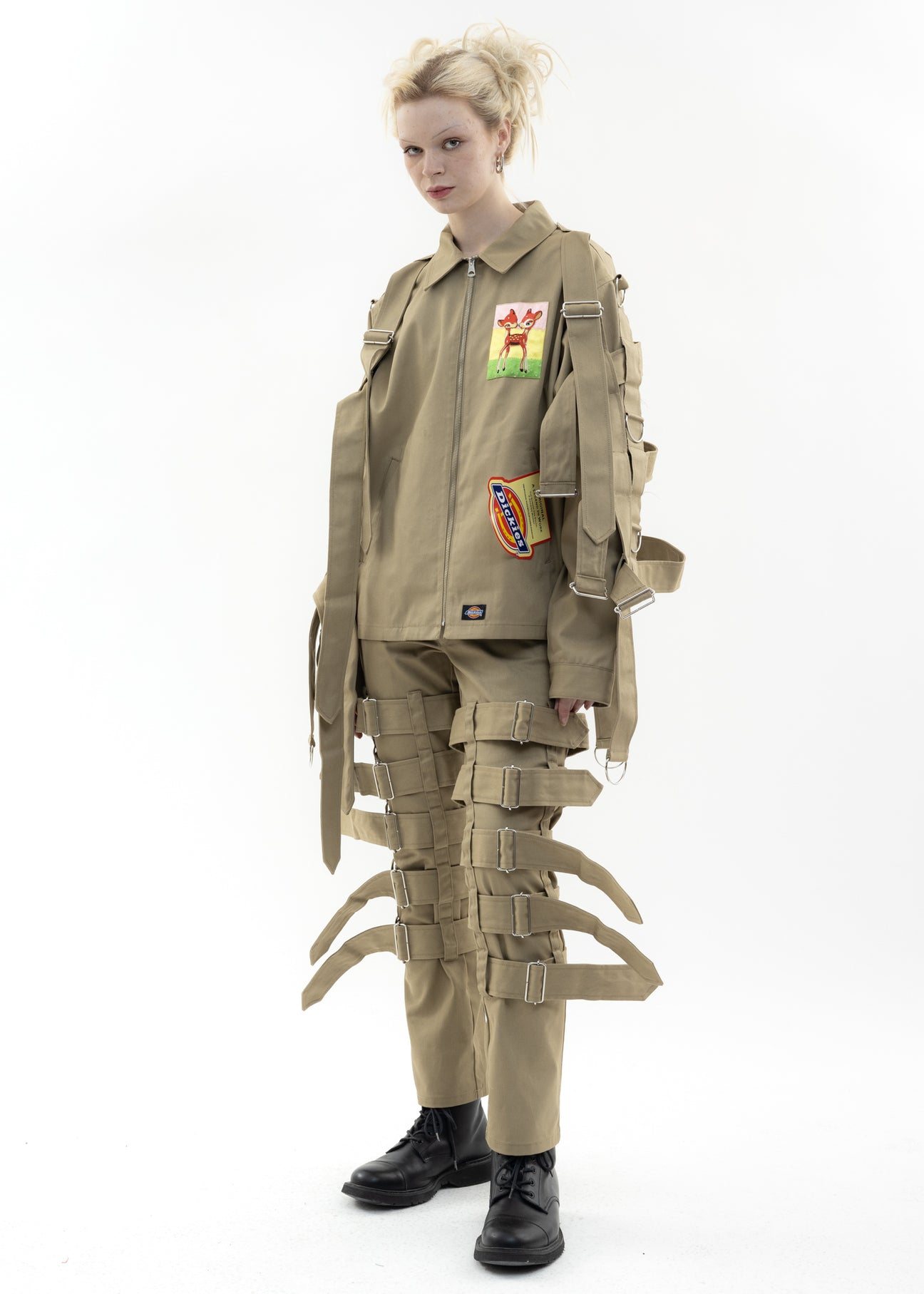 Khaki KIDILL × Dickies Chaos Bondage Jacket – 017 Shop