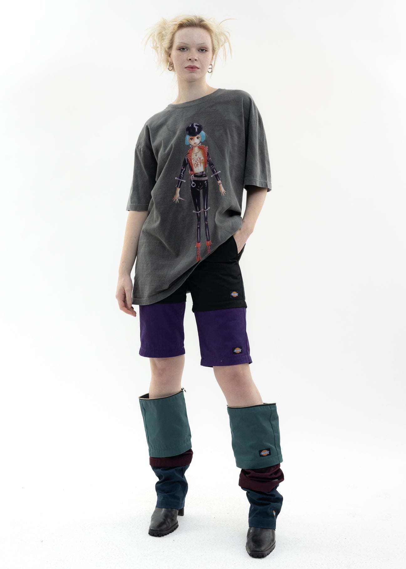 Mix Color KIDILL × Dickies Five Hem Zip Pants – 017 Shop