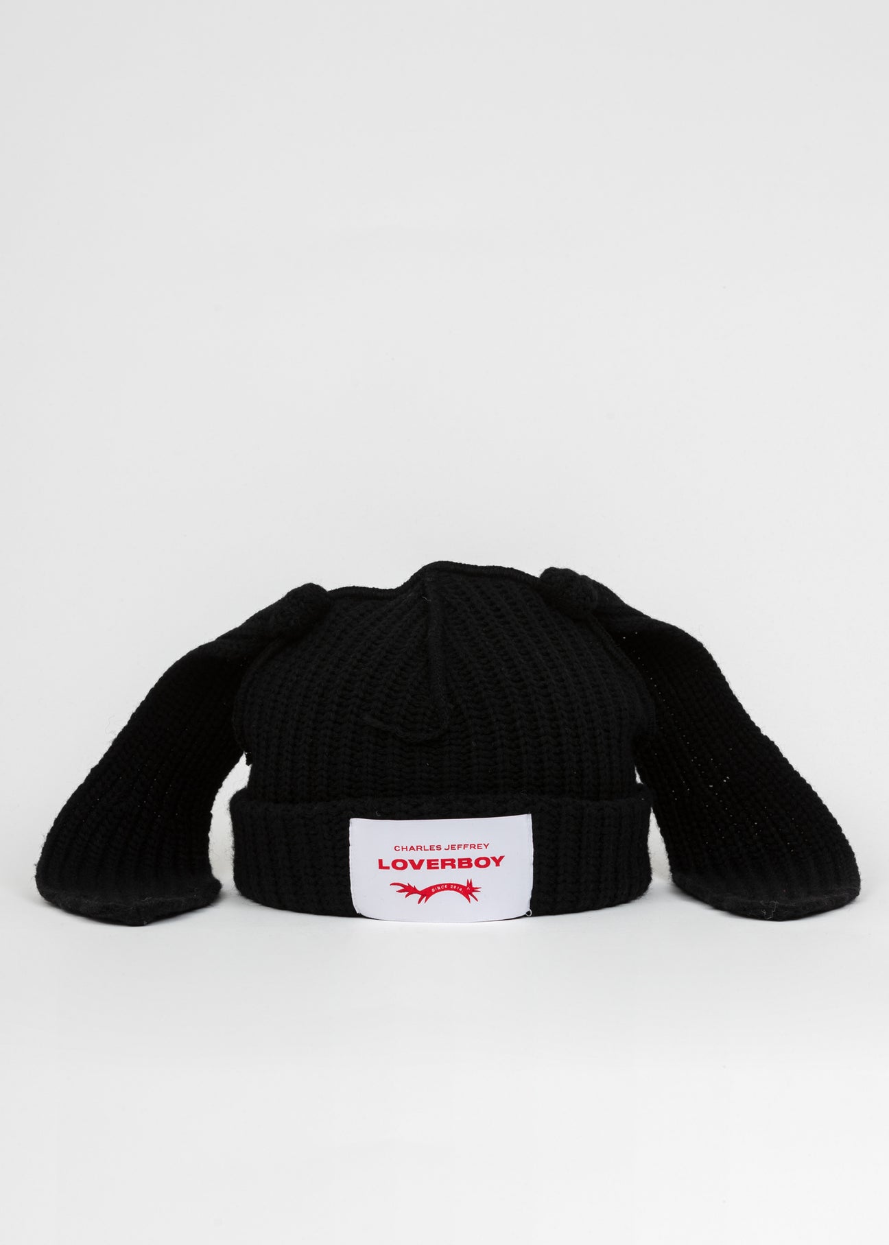 Black Chunky Rabbit Beanie – 017 Shop