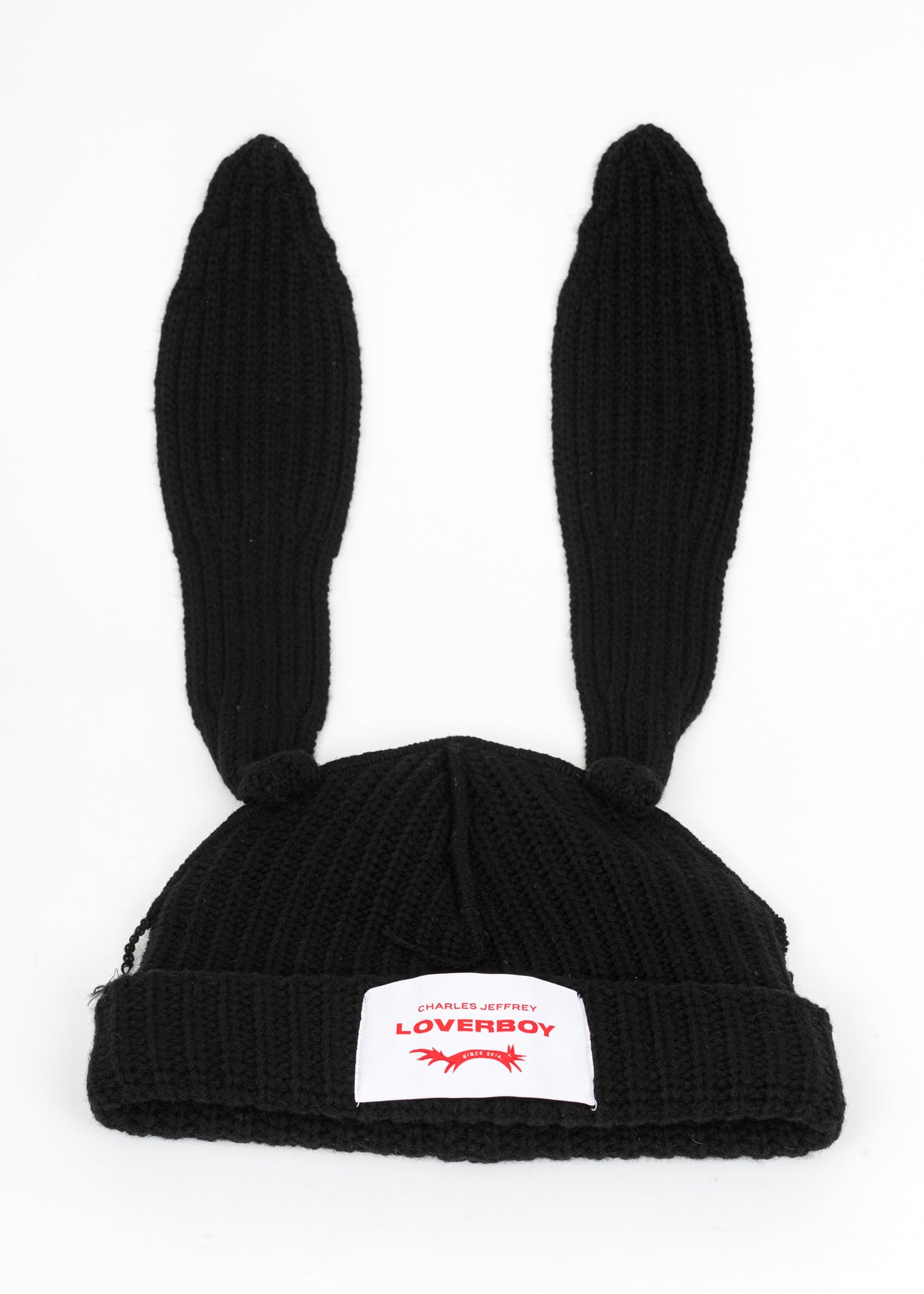 Black Chunky Rabbit Beanie – 017 Shop