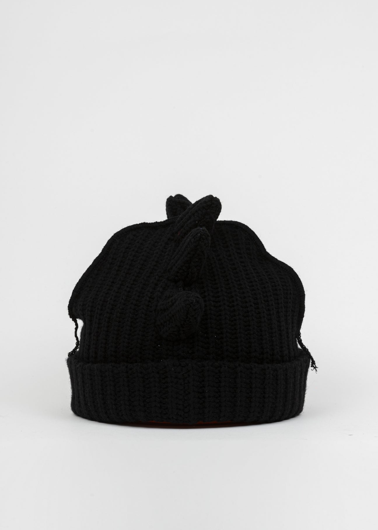 Black Chunky Spikes Beanie – 017 Shop