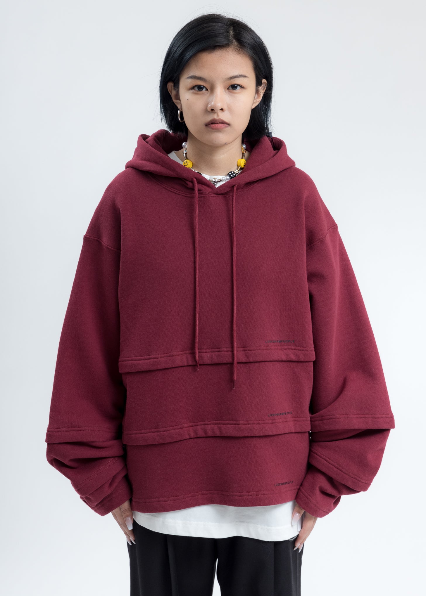 Burgundy Triple Layer Hoodies – 017 Shop