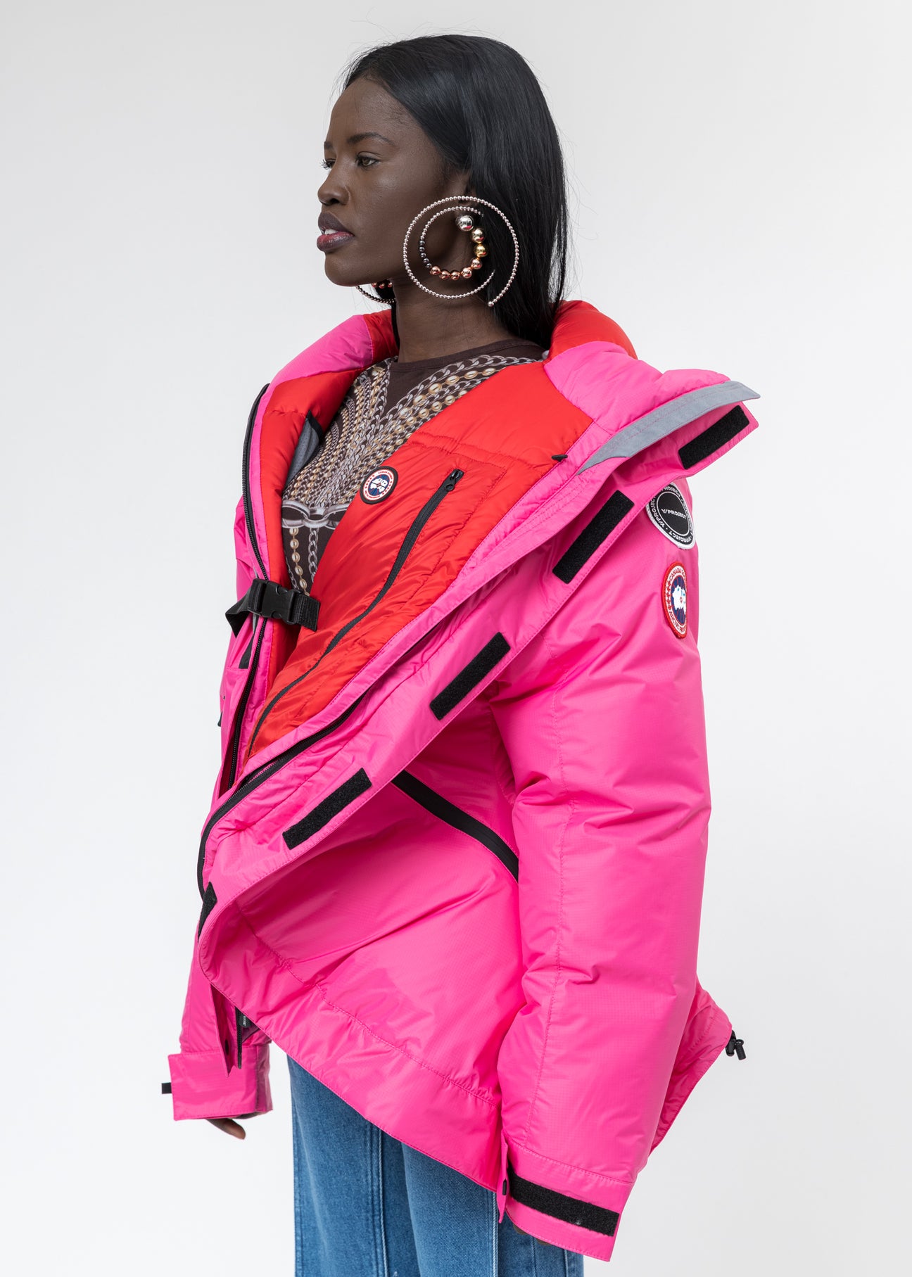 Pink Canada Goose Edition Down Skreslet Jacket – 017 Shop