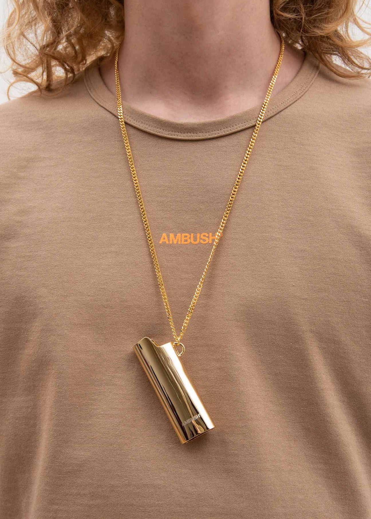 Gold Lighter Case Necklace – 017 Shop