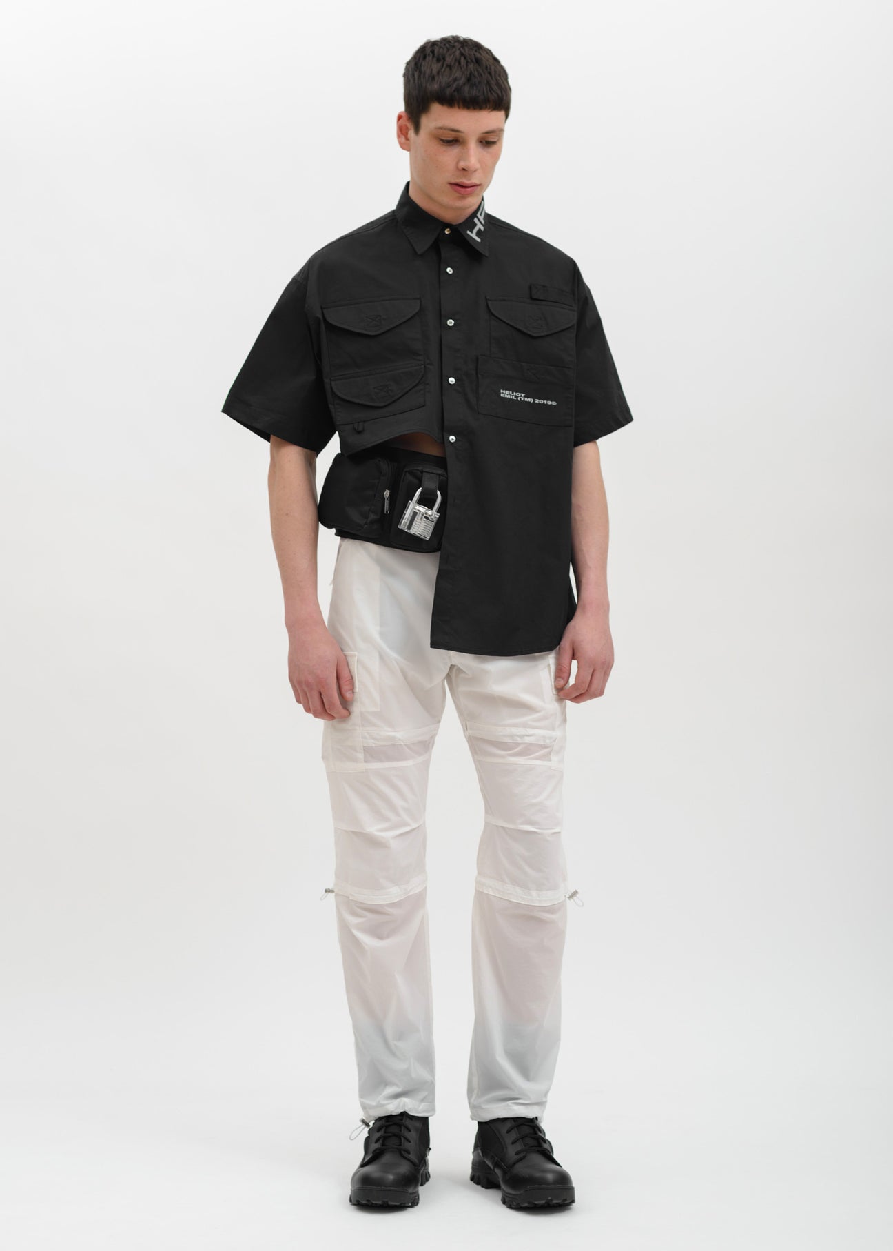 Heliot Emil 17ss archive アシンメトリーシャツ Heliot Emil 17ss archive アシンメトリーシャツ