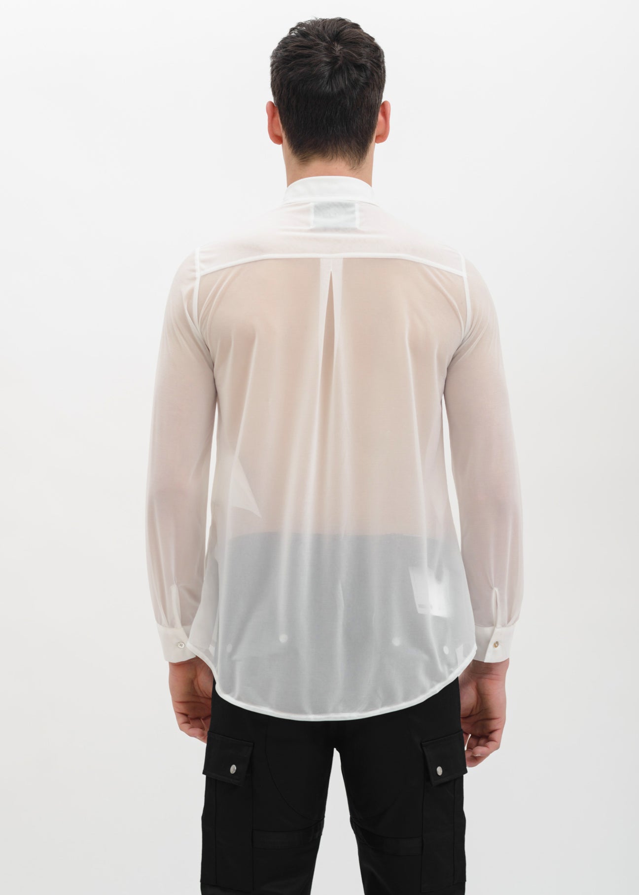 White Semi Transparent Shirt – 017 Shop