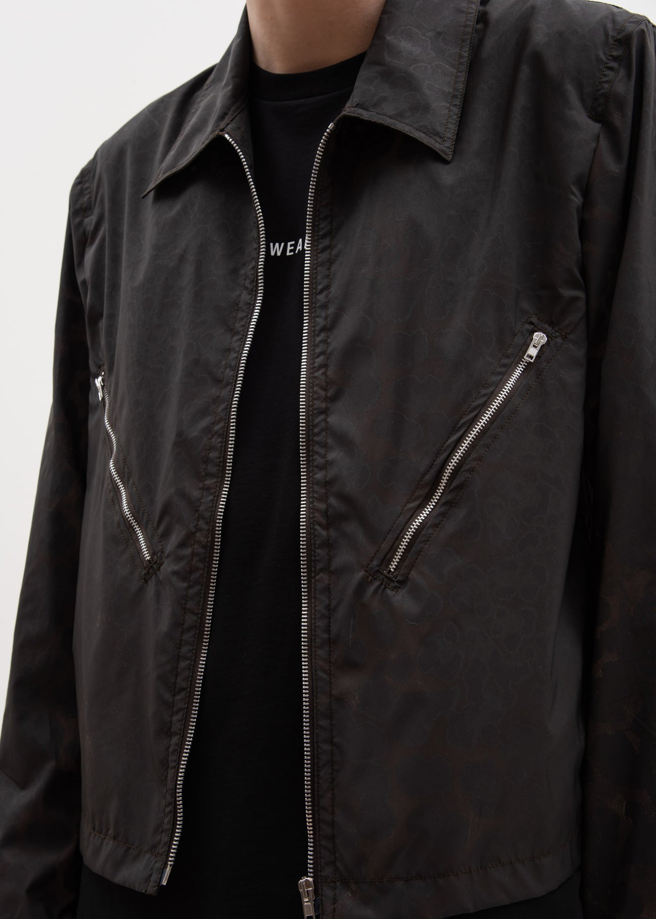 Reflective Leopard Zip Jacket – 017 Shop