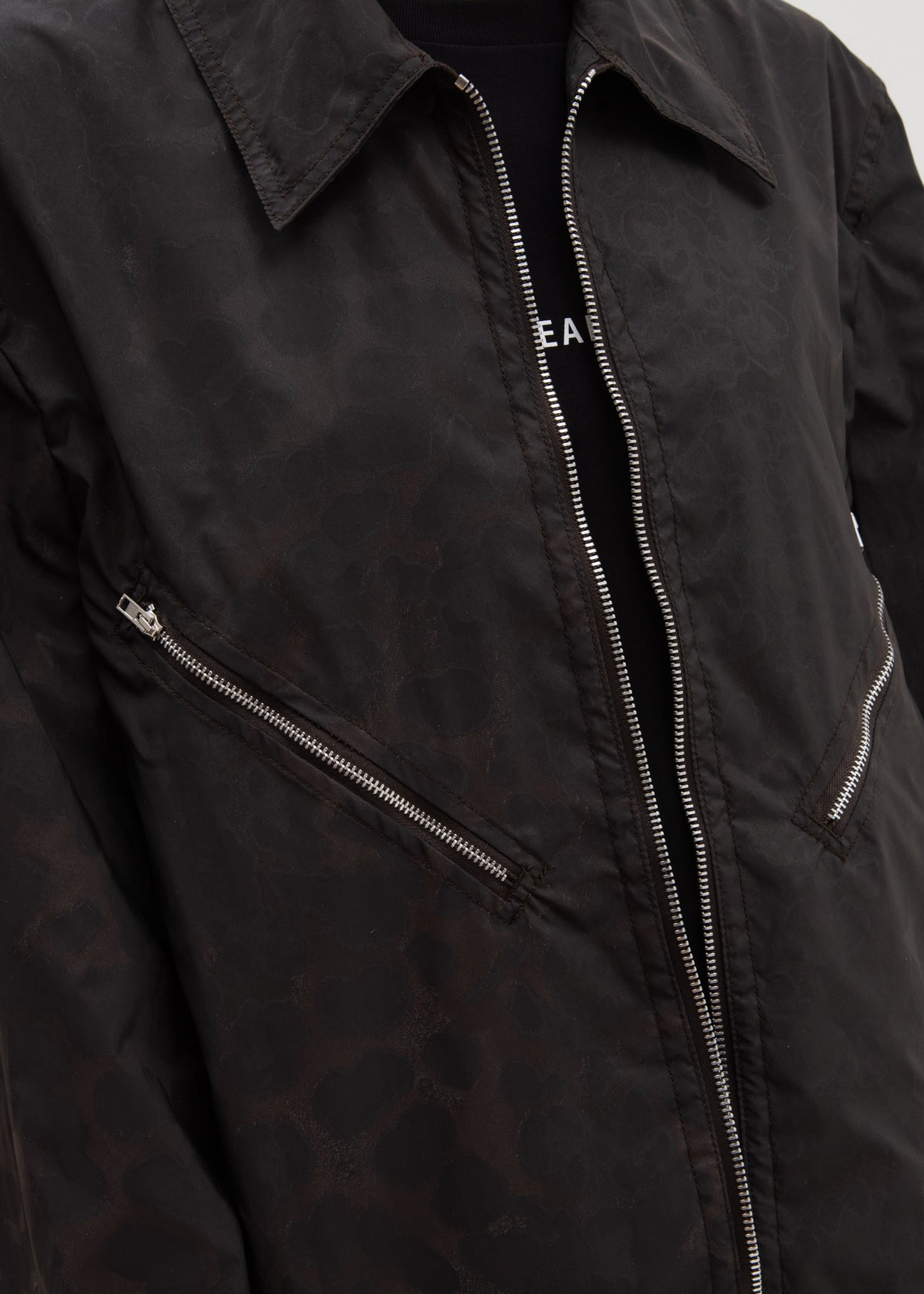 Reflective Leopard Zip Jacket – 017 Shop