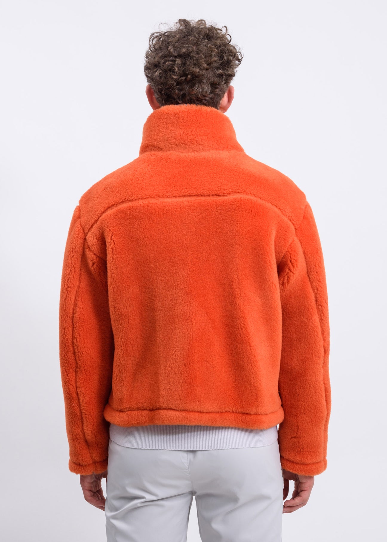 【サイズ2】AMBUSH WOOL FLEECE JACKET Orange Wool Fleece Jacket – 017 Shop