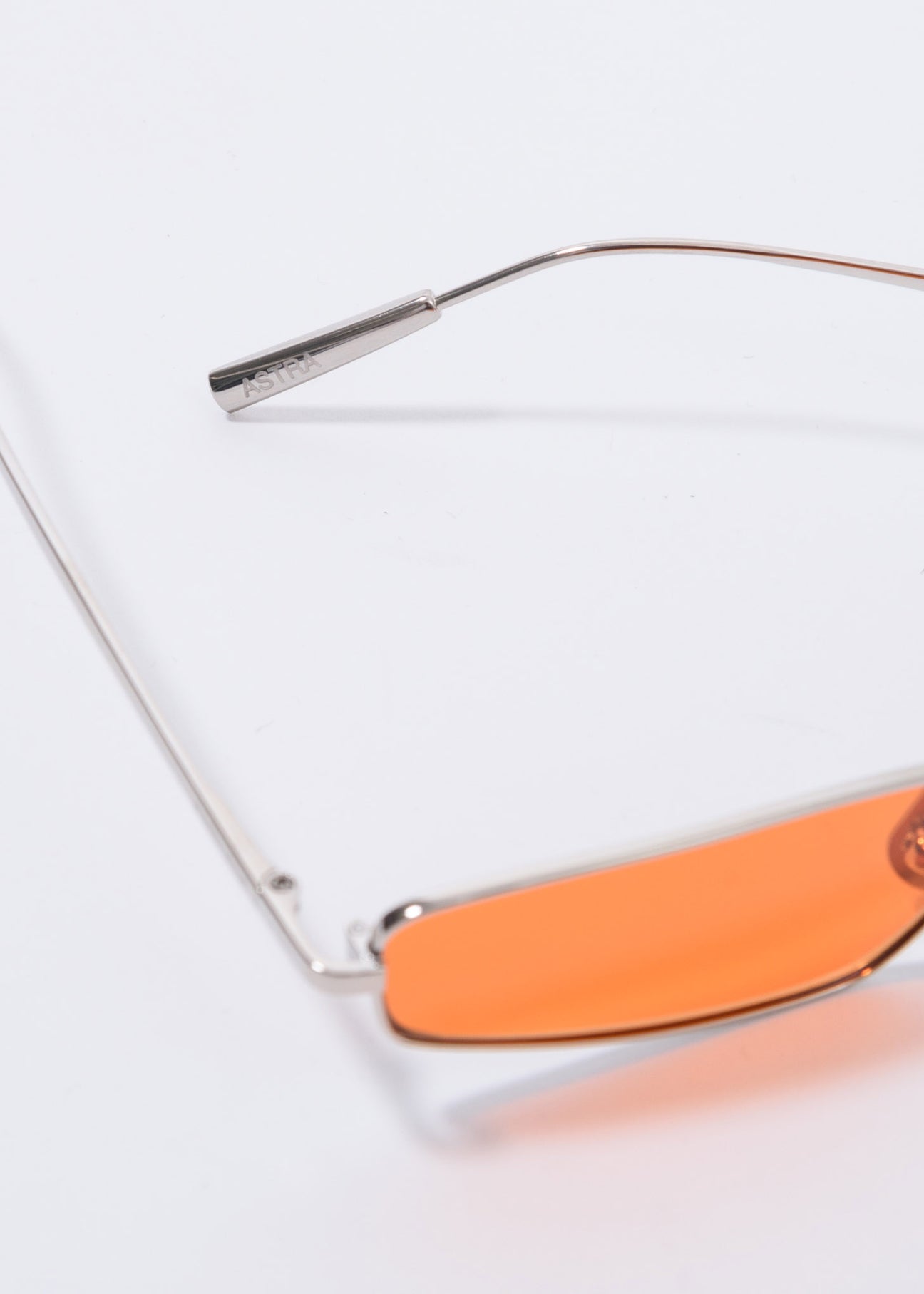 Silver And Orange Astra Sunglasses – 017 Shop