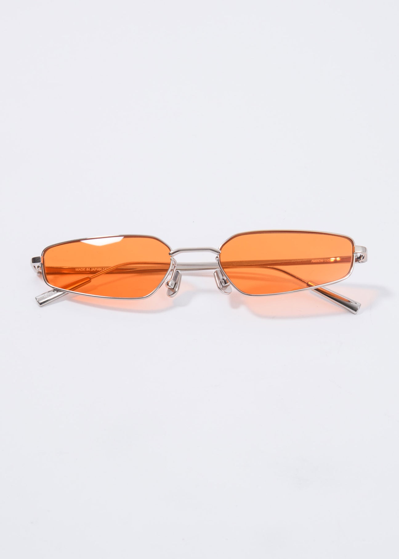 Silver And Orange Astra Sunglasses – 017 Shop