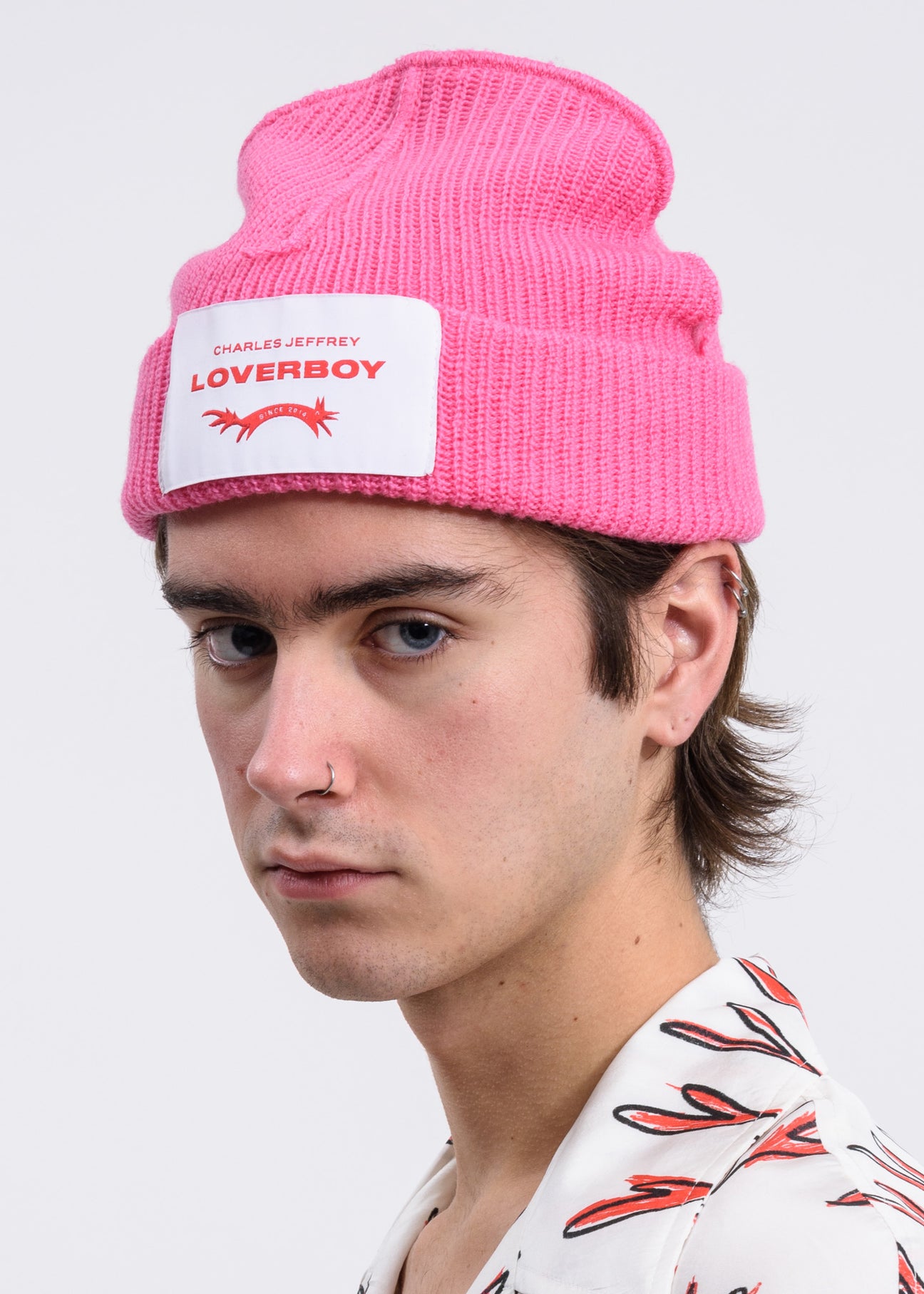 Pink Tag Beanie – 017 Shop - Main Image