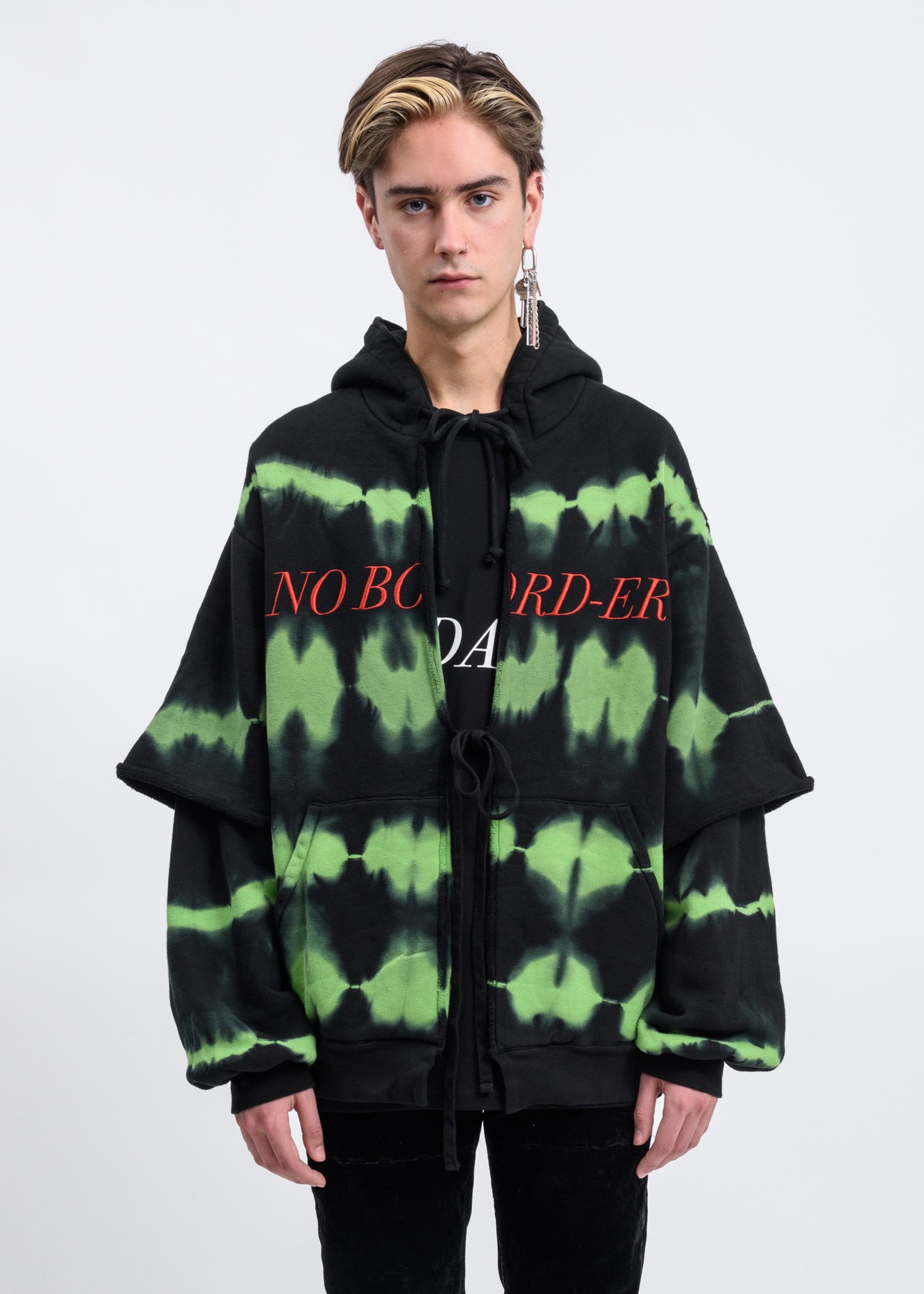 世界の and Black Lime Shop 017 – Hoodie Overdyeing トップス