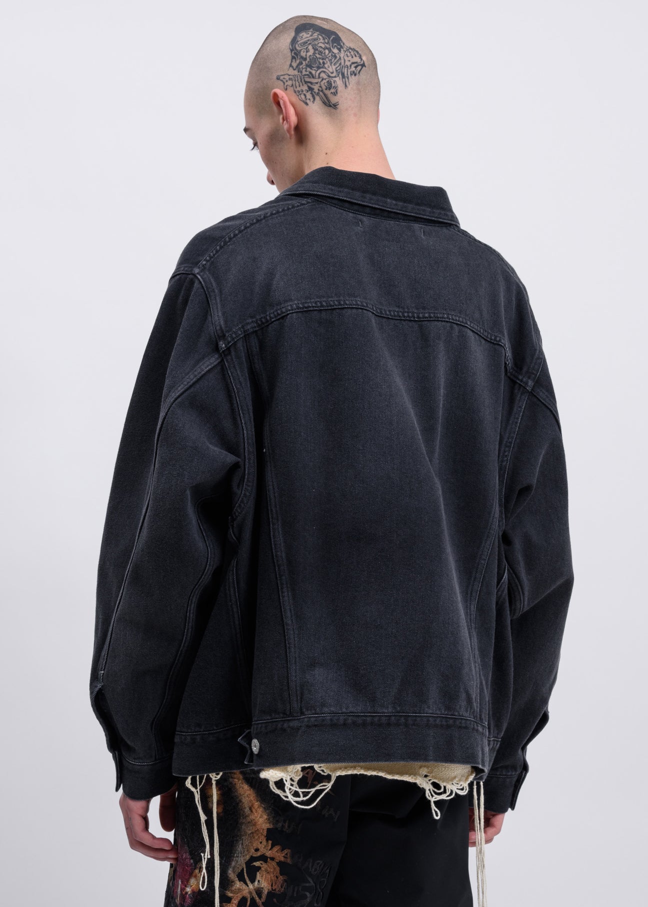 Black Marionette Silk Denim Jacket – 017 Shop