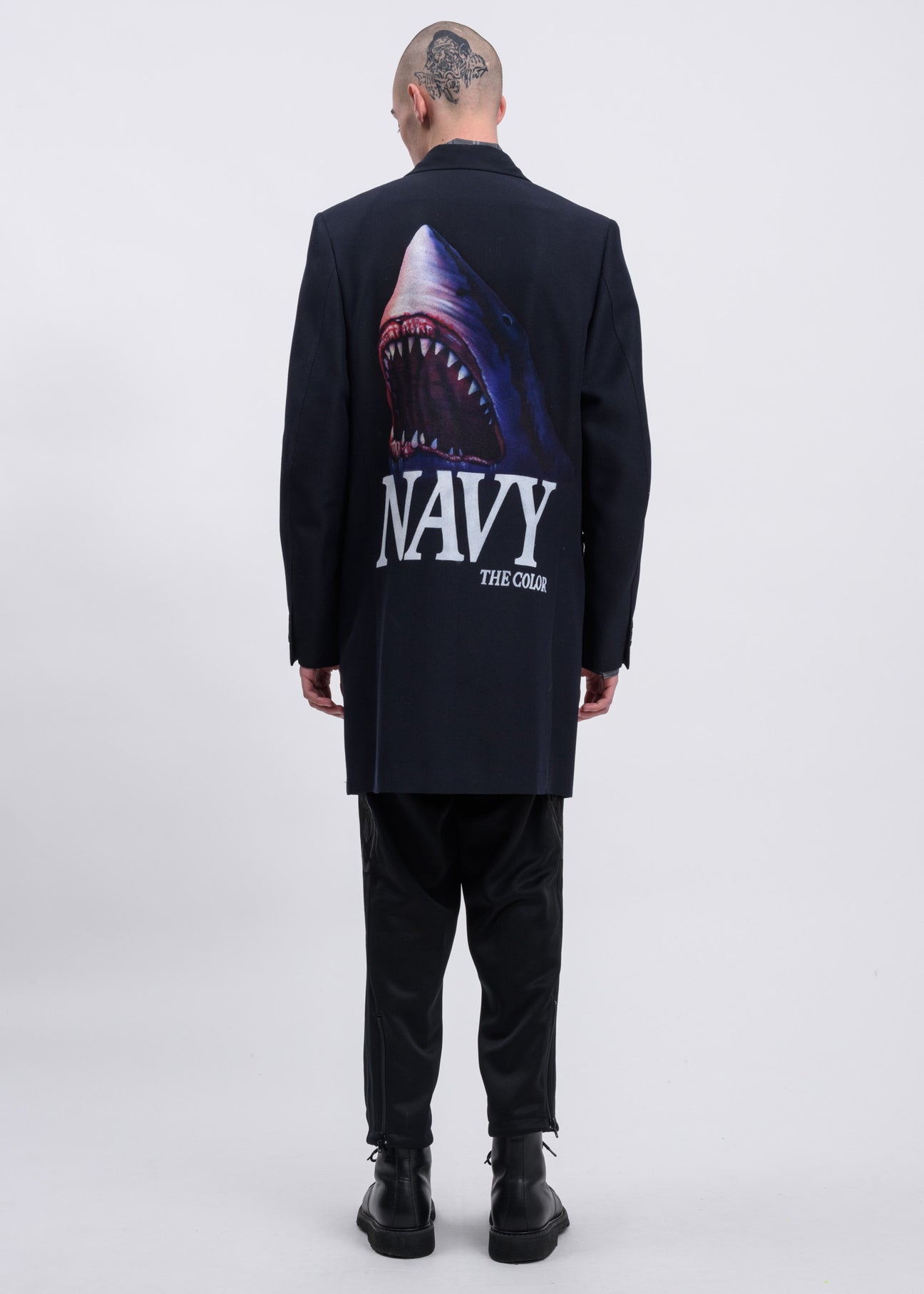 doublet Pe/W HAND-PAINTED LONG TAILORED JACKET ロングテーラード 