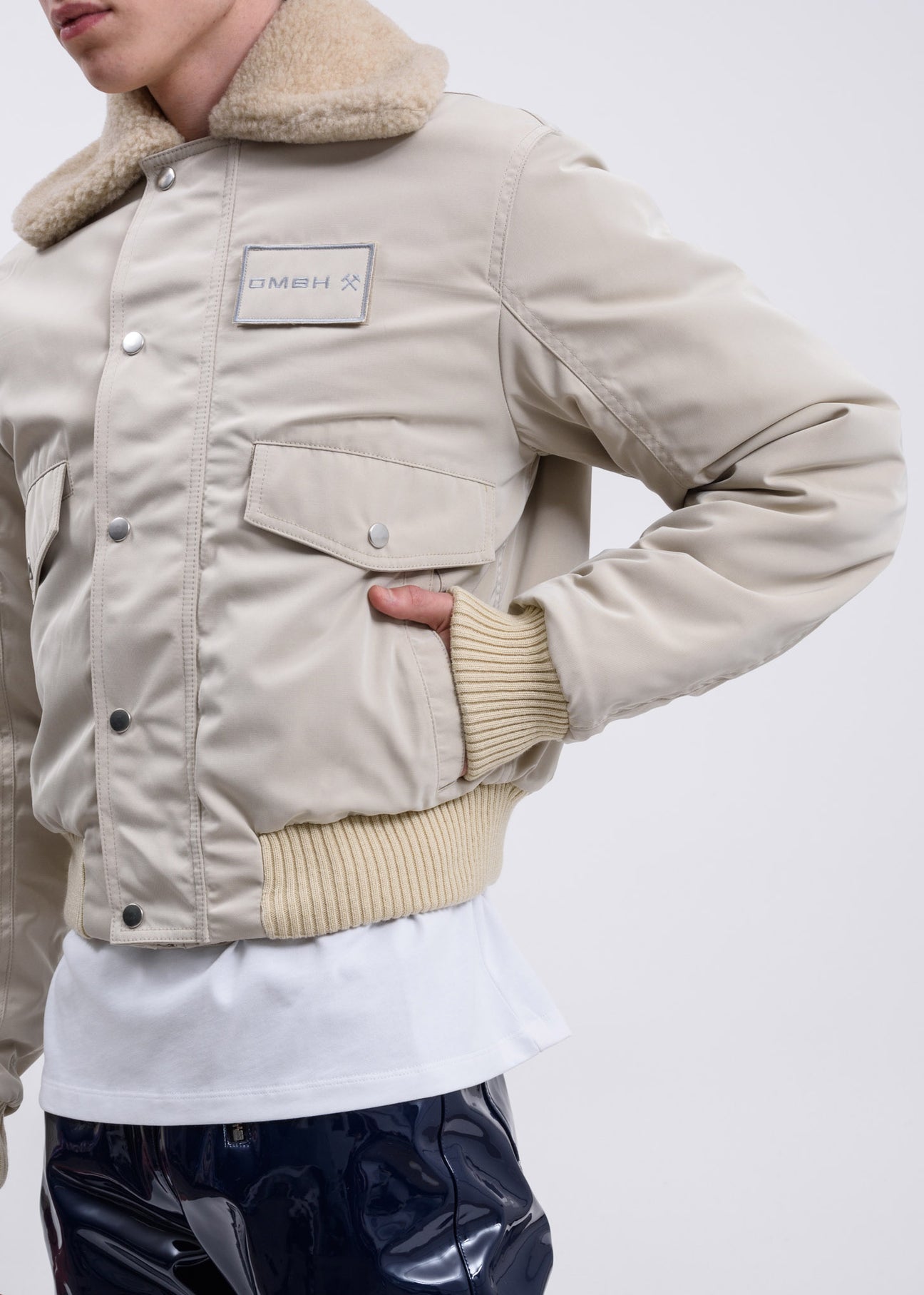 Mens jacket with wool collar outlet