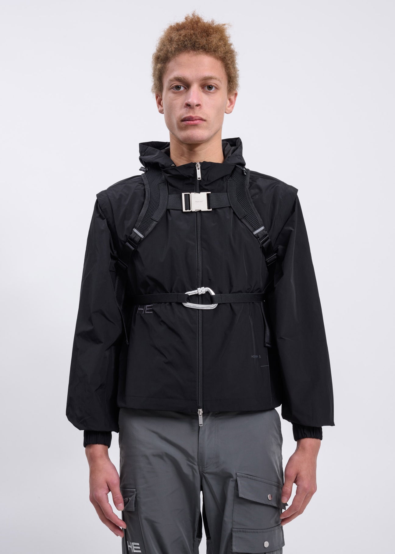Black Technical Vest Jacket – 017 Shop